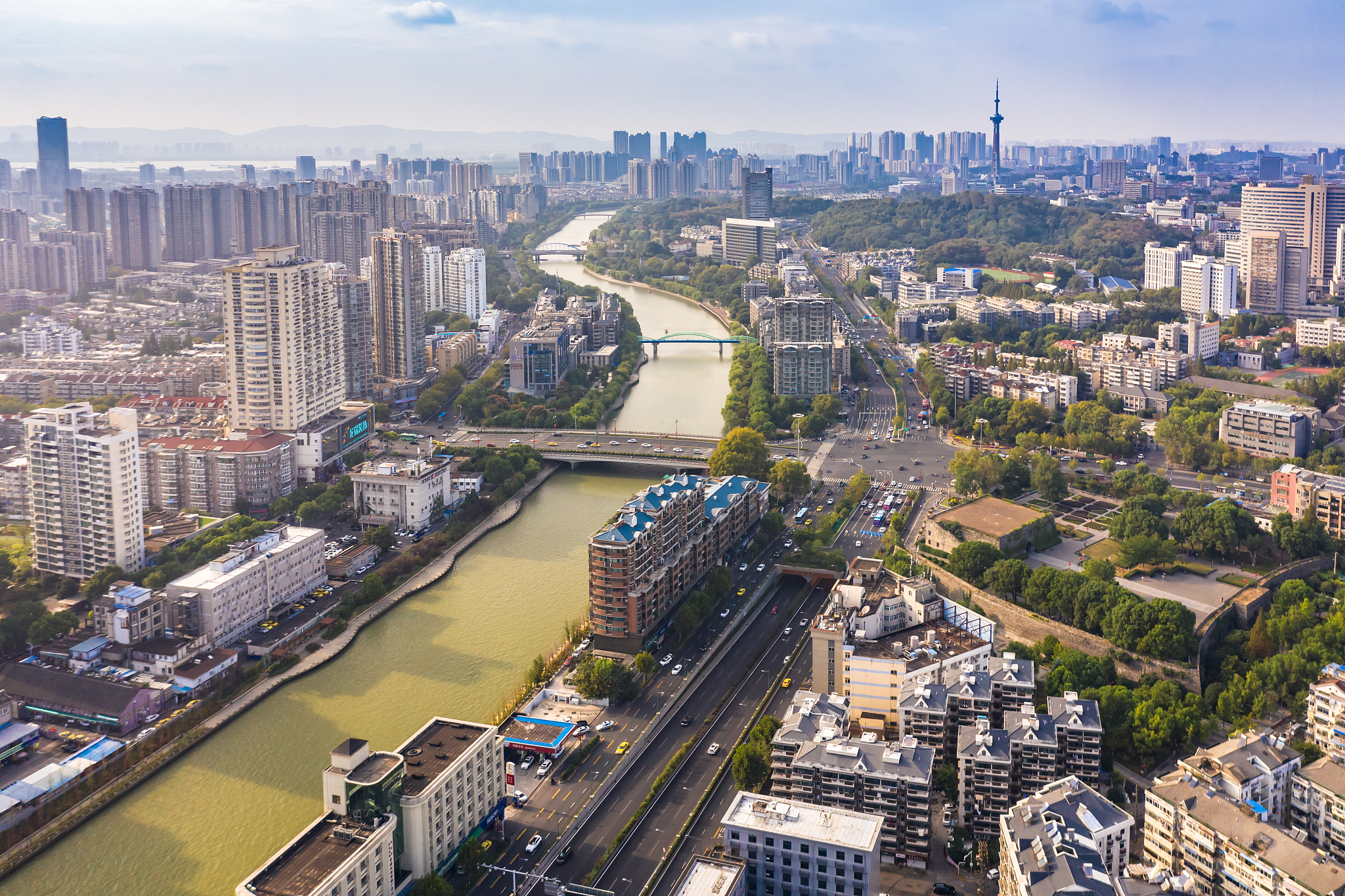 nanjing city architecture scenery