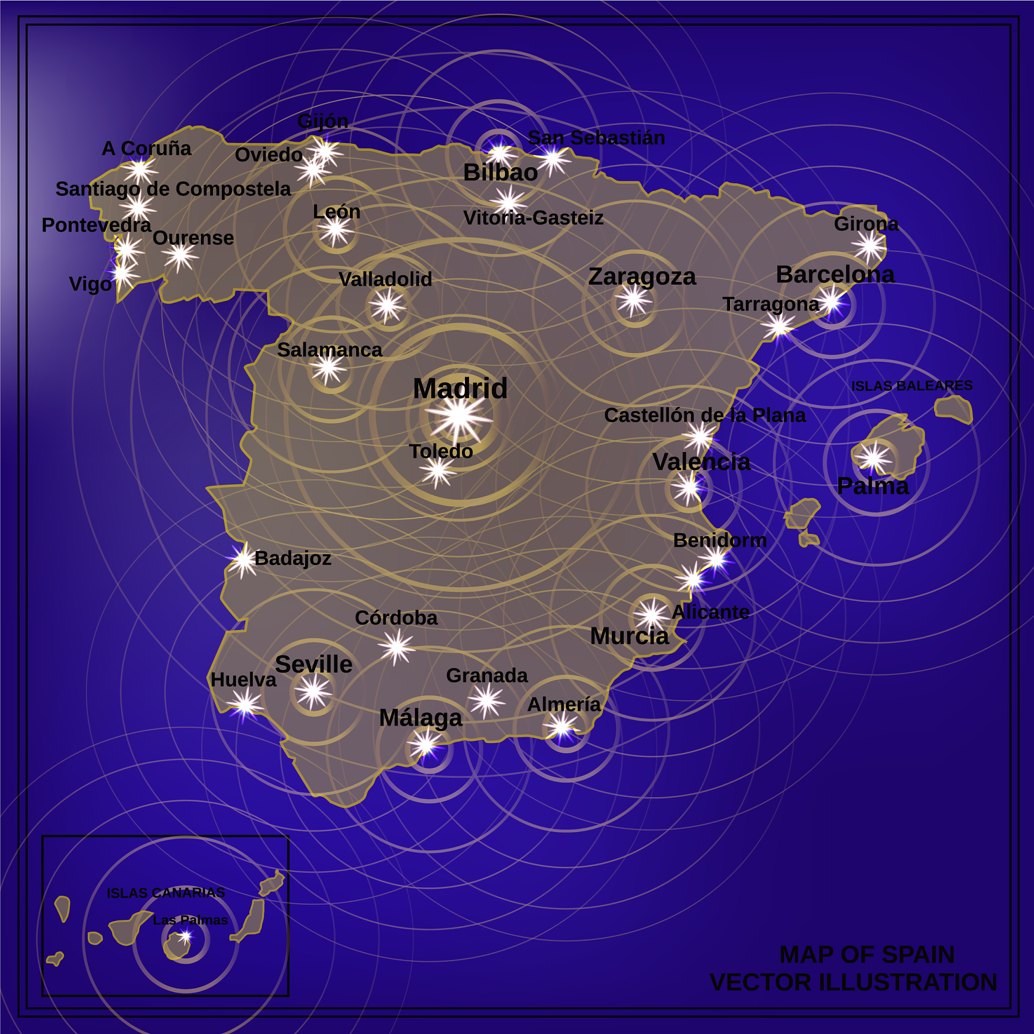 spain map