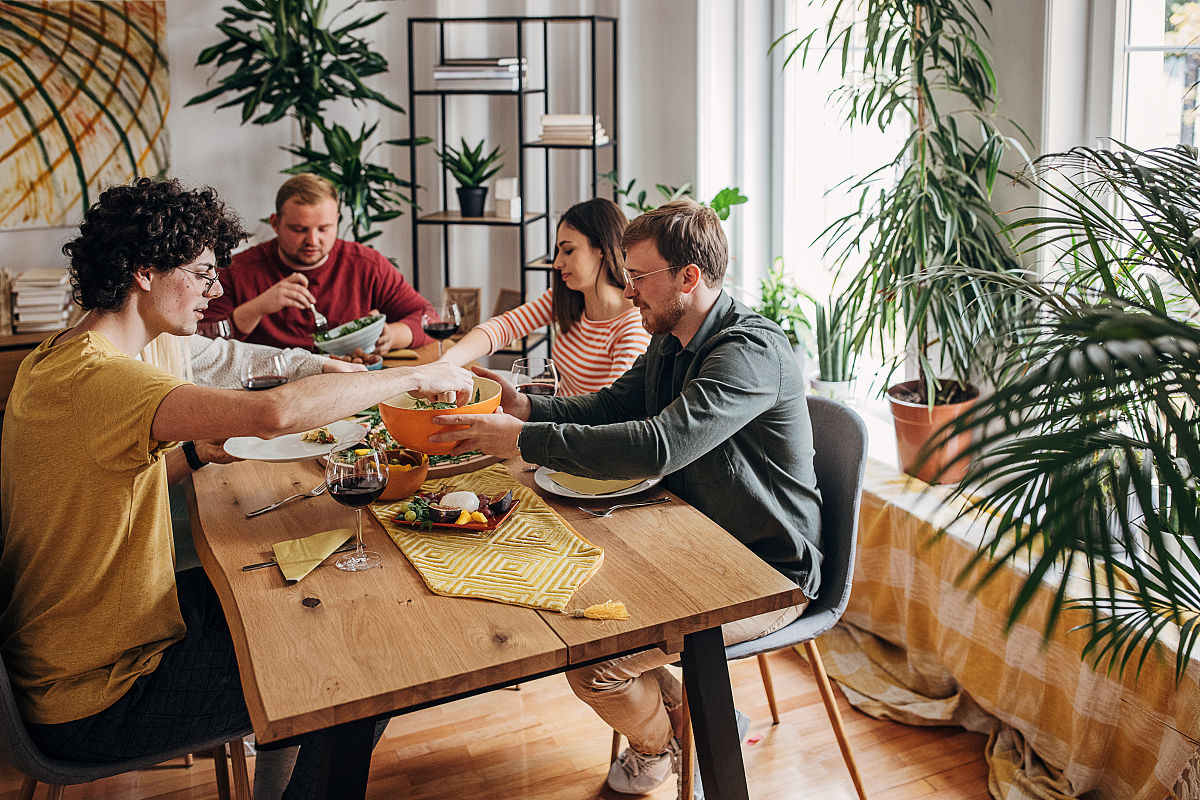 correct the sentence I dont go out with my friends very often because everyone is busy with their work and personal lives We usually just have dinner together in a restaurant on the weekends about onc