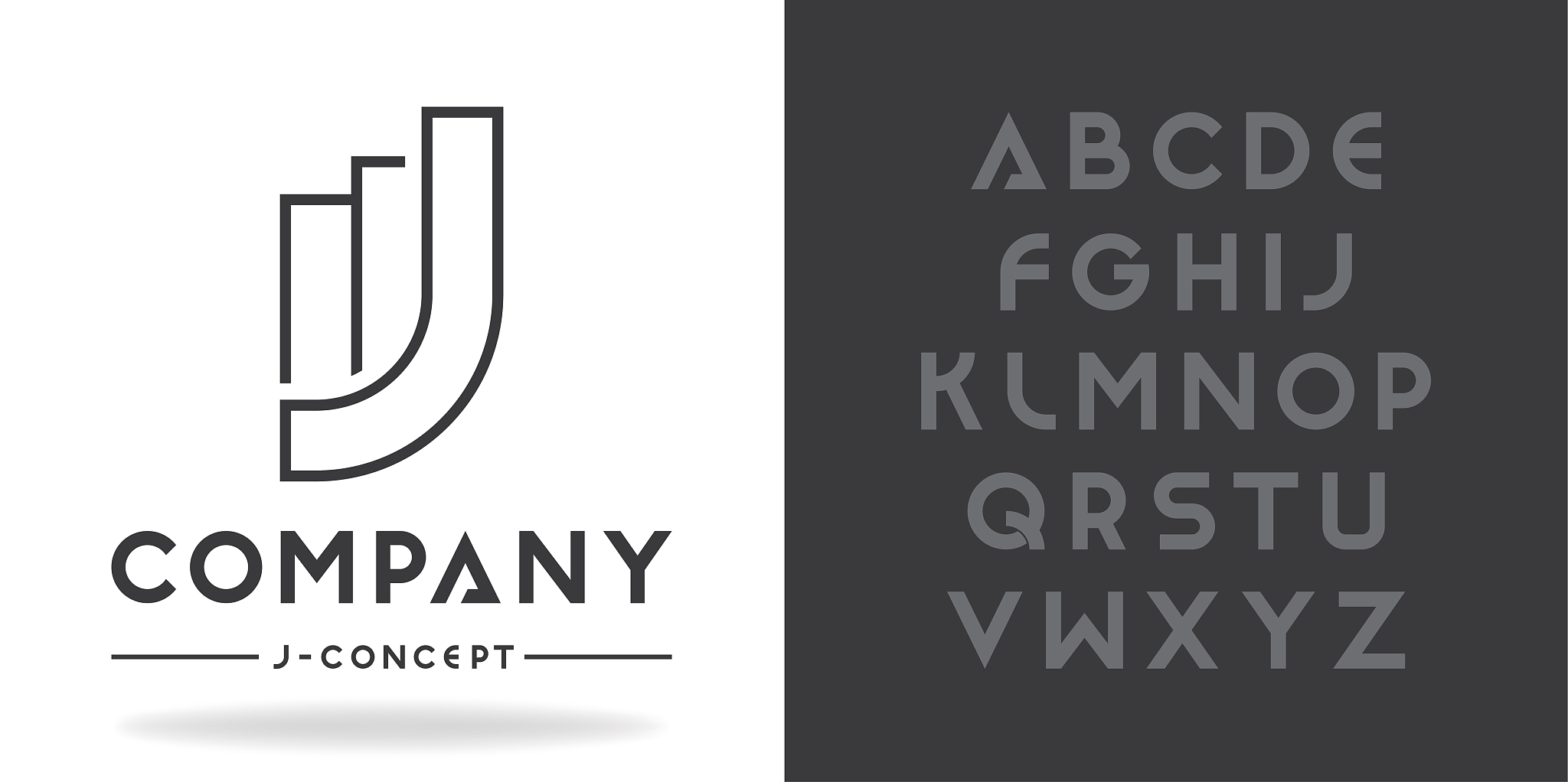 real estate, business logo template. font character design and f