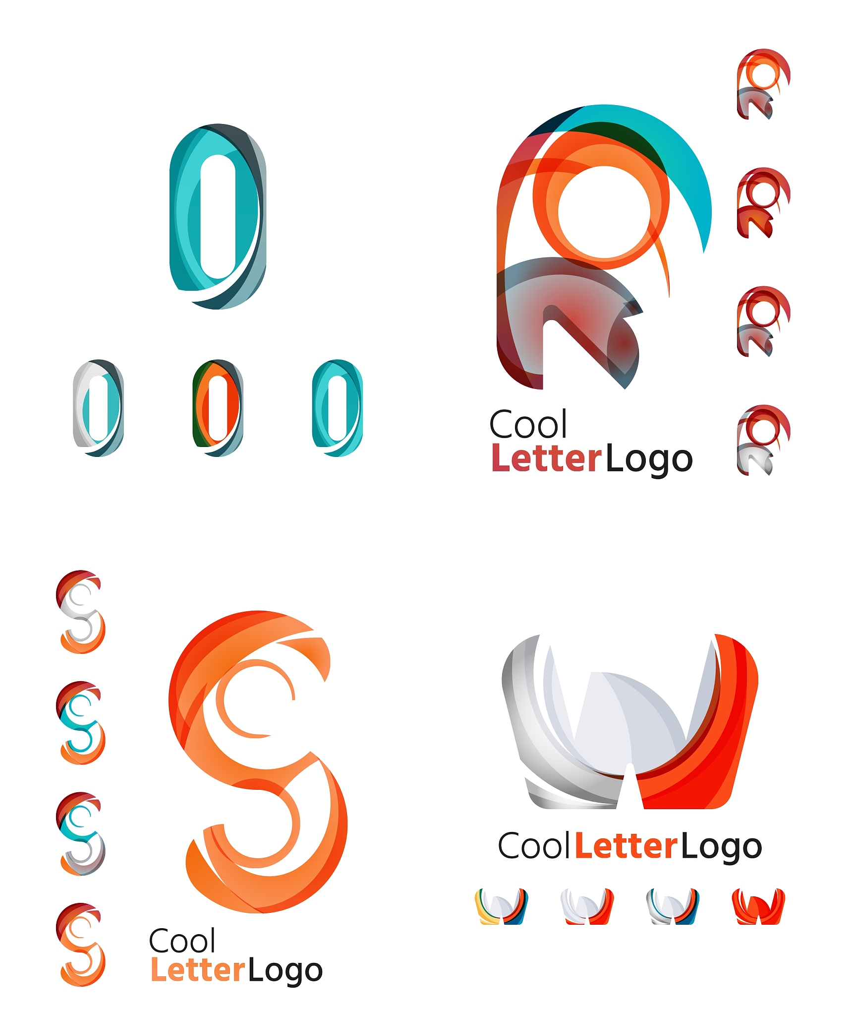 letter business emblem collection