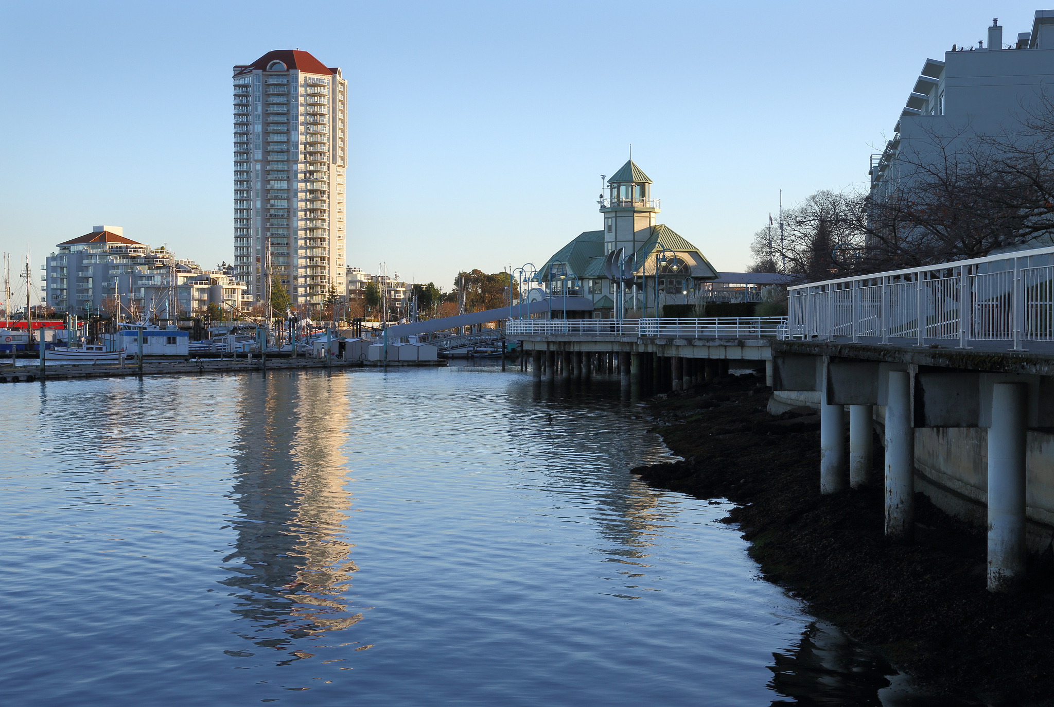 nanaimo harbor waterfront, british columbia