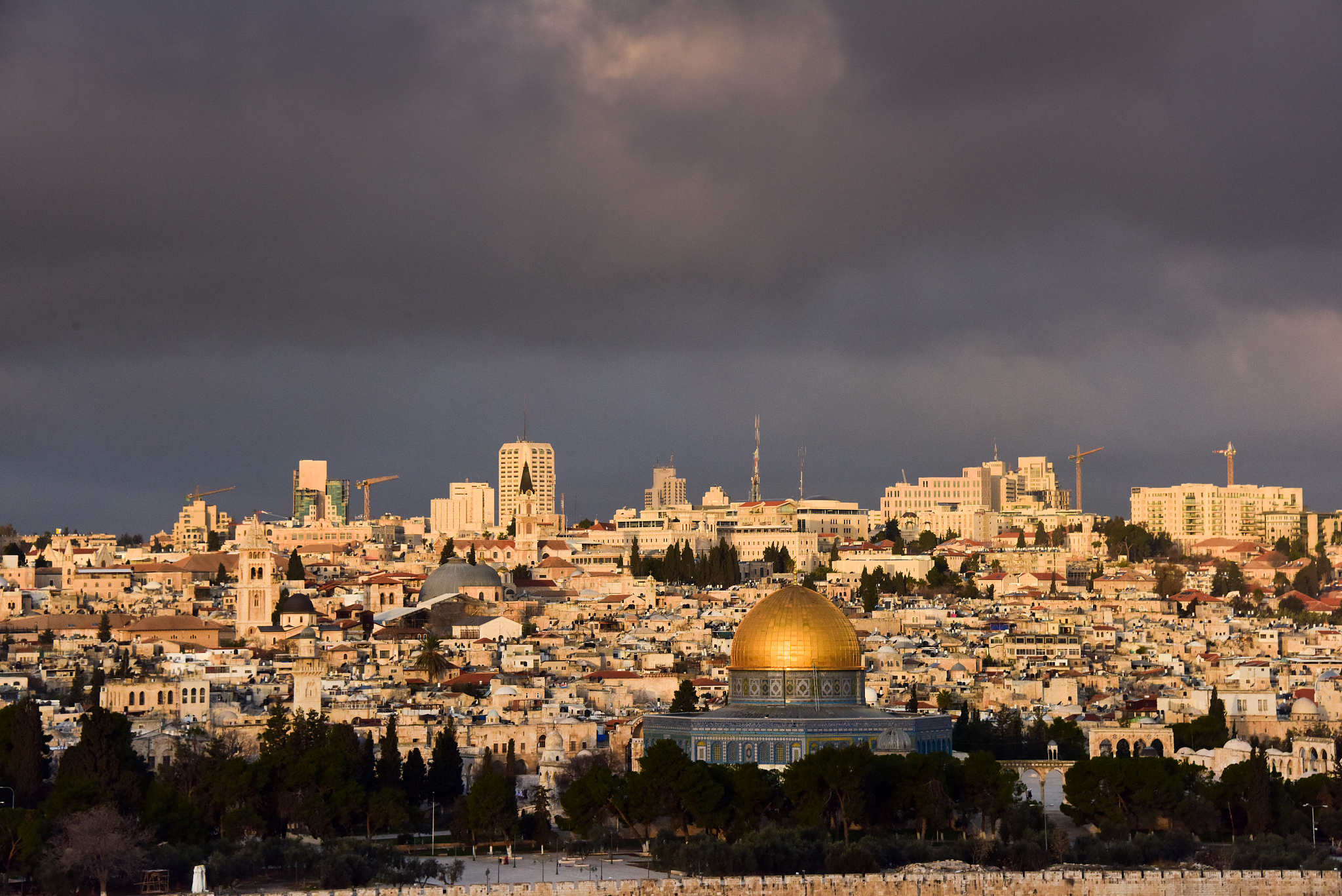 view of jerusalem from the mount olives
