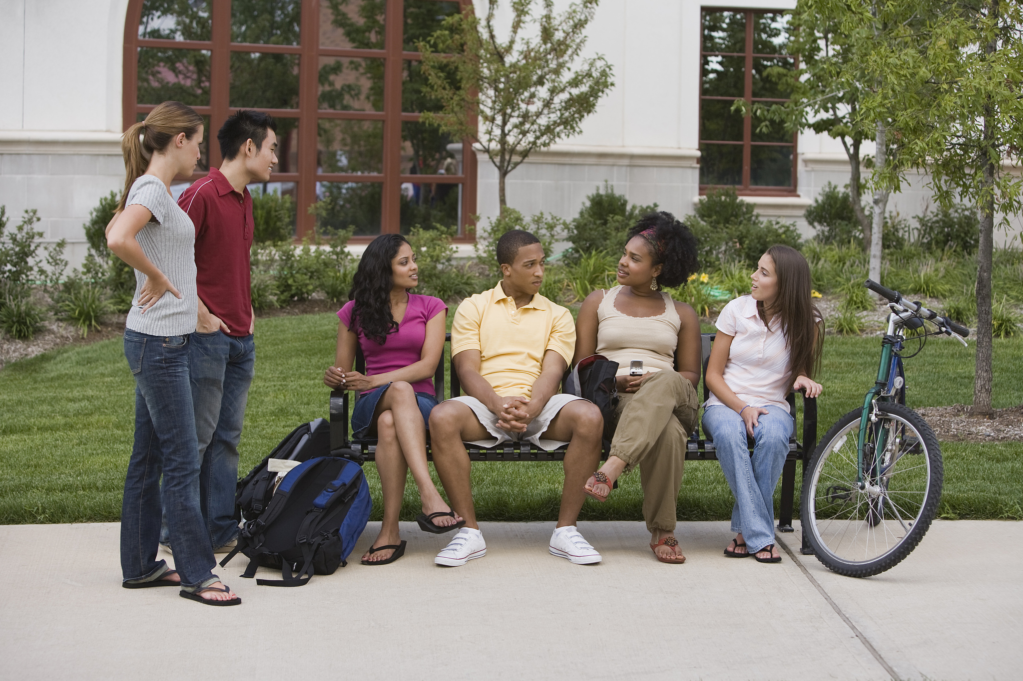 students at college
