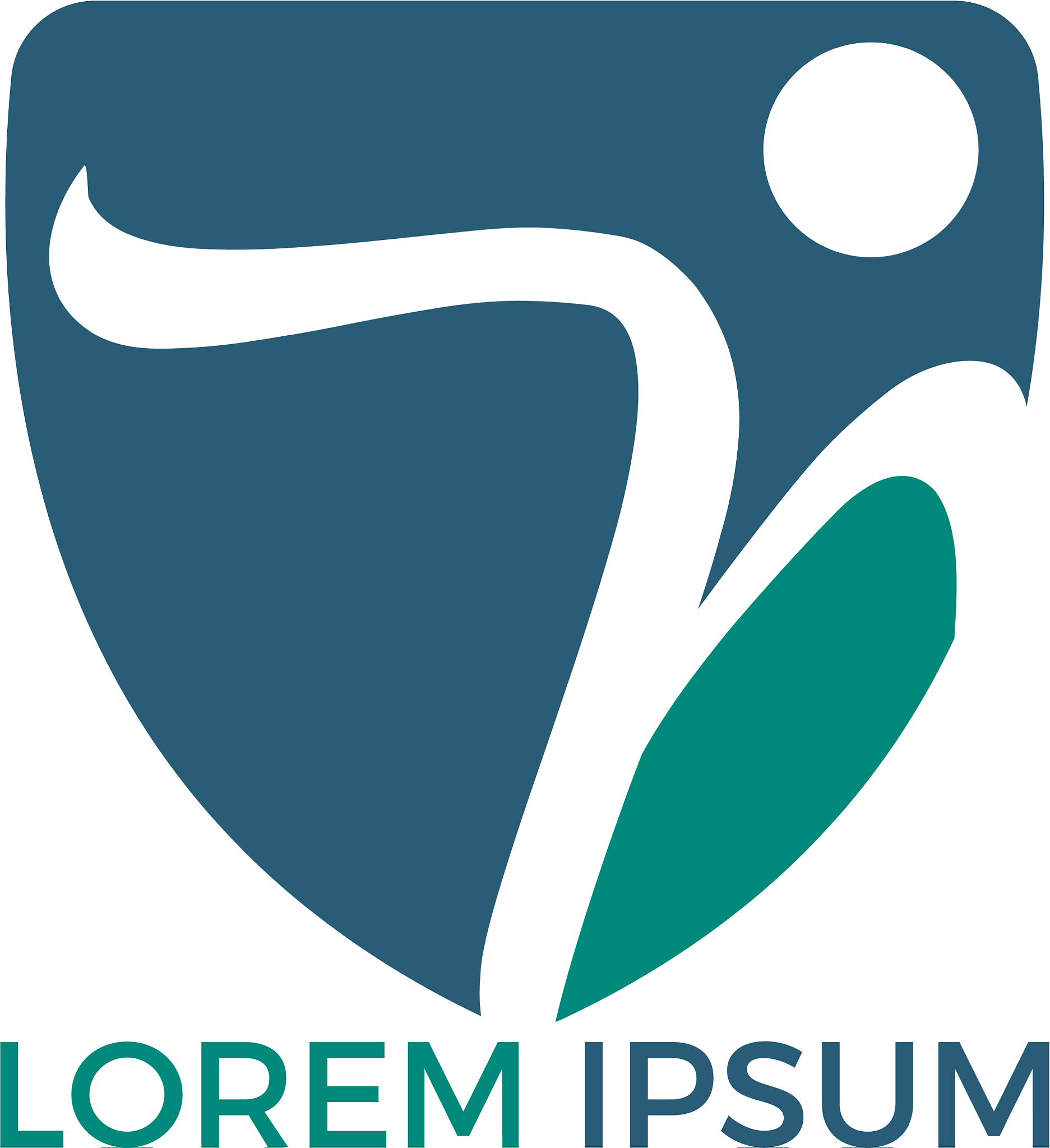 human character health logo design