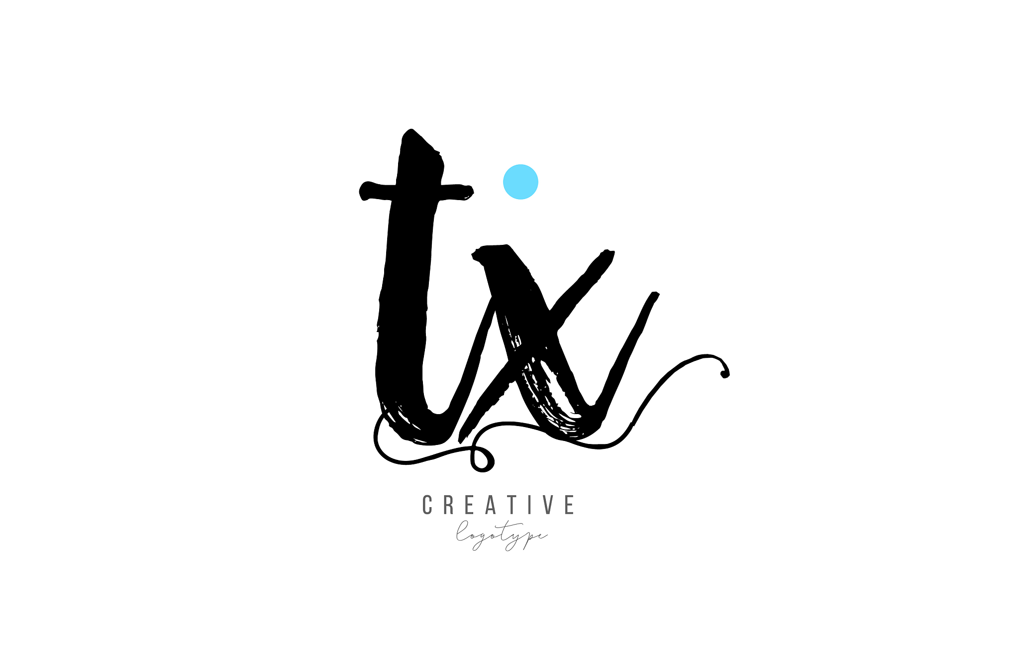 tx t x vintage letter alphabet combination logo