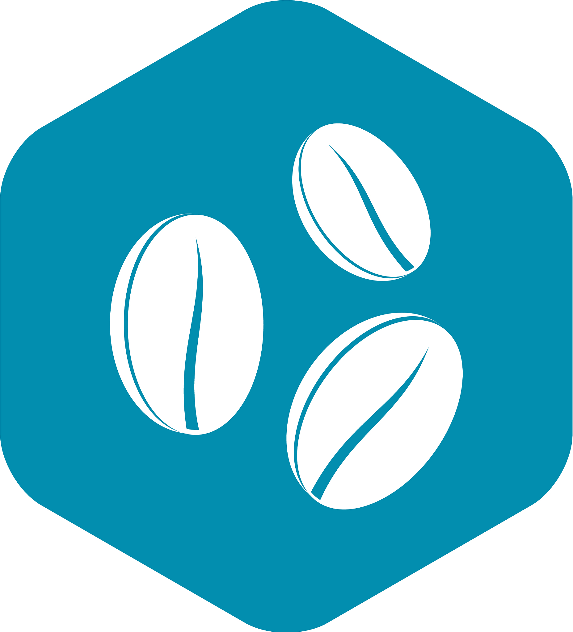 coffee beans icon simple style
