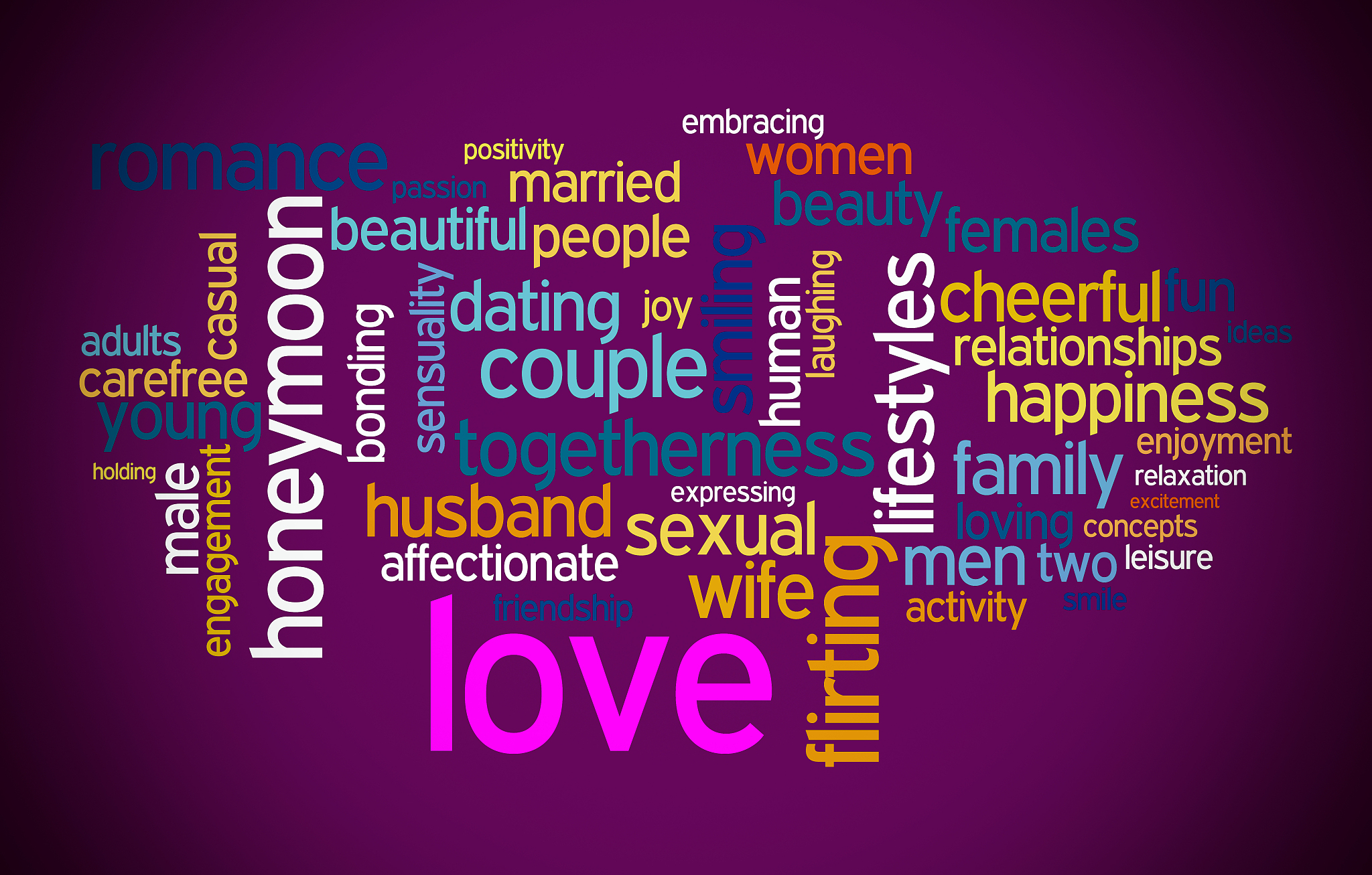 love word cloud