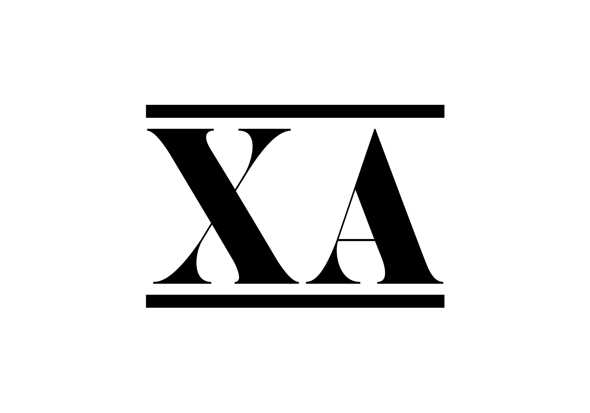 initial monogram letter x a logo design template