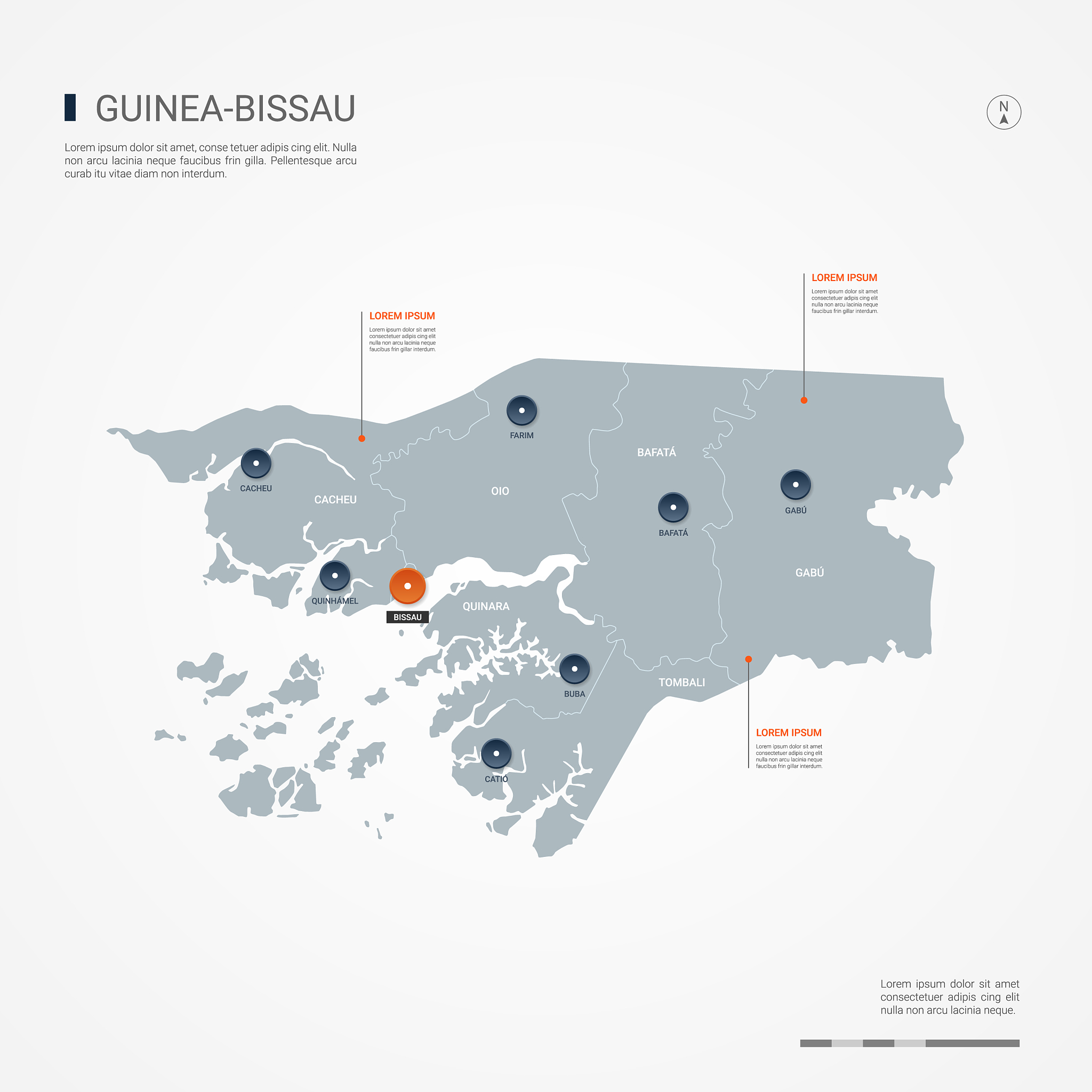 guinea-bissau infographic map