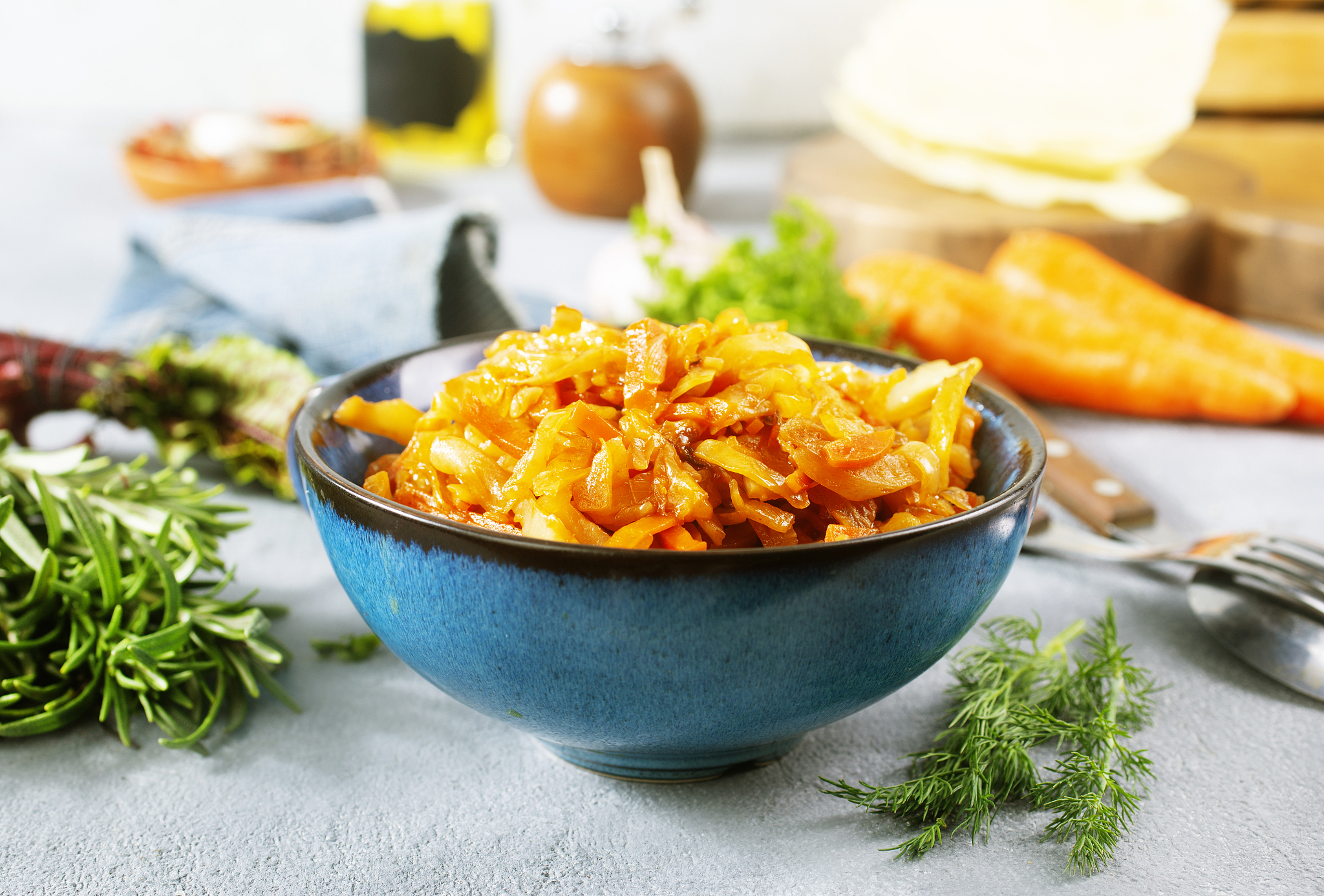 fried cabbage