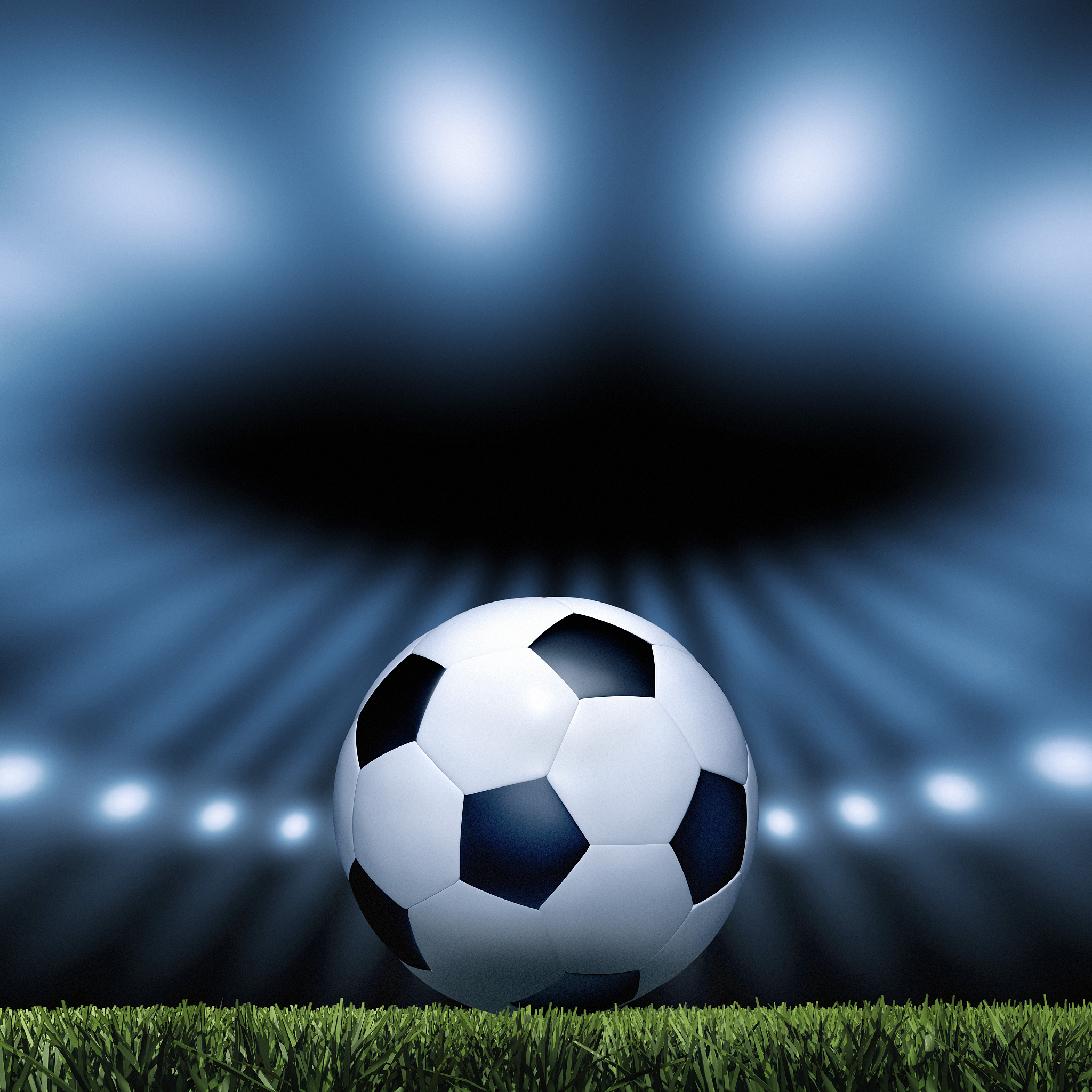 soccer ball in stadium