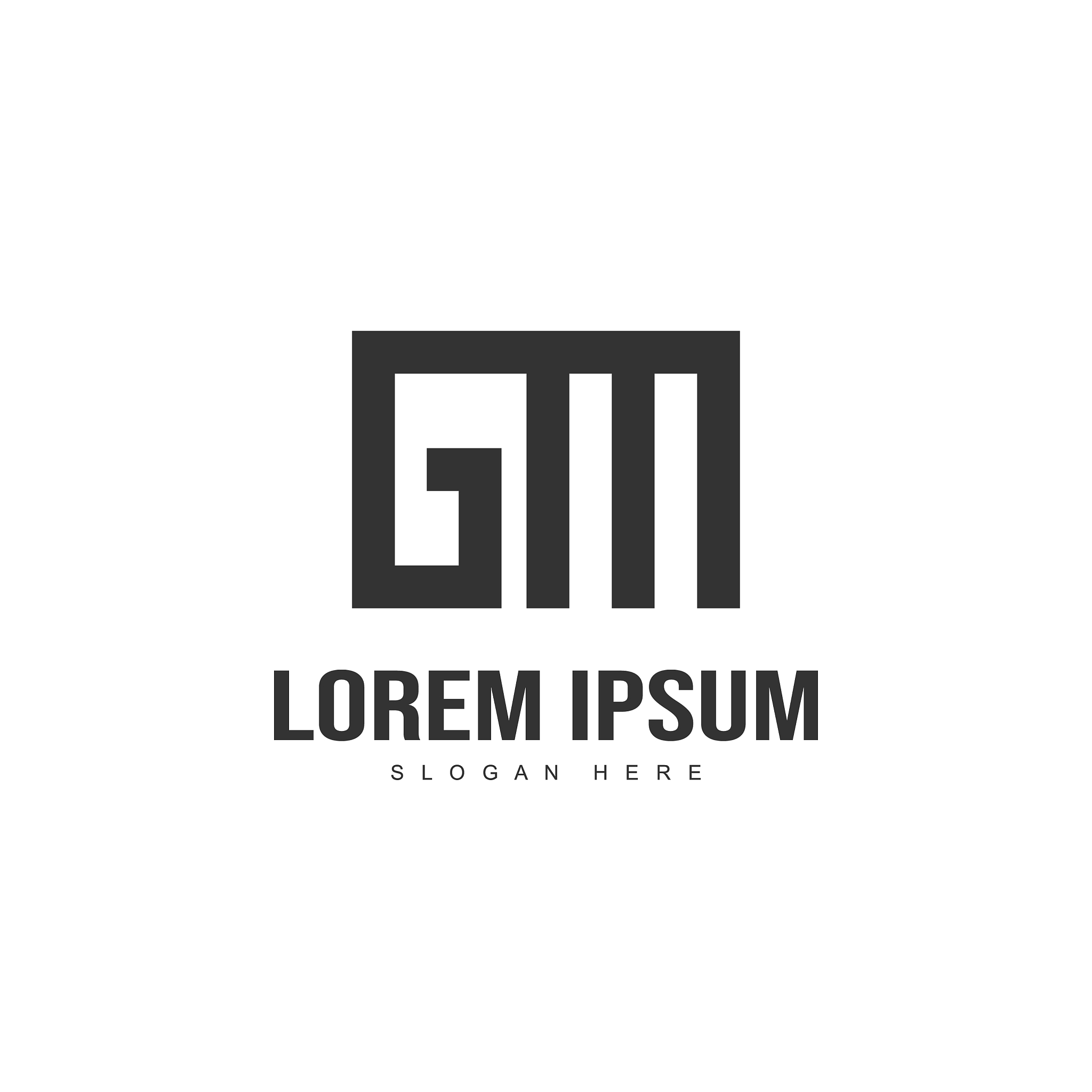 initial letter logo design minimal letter logo