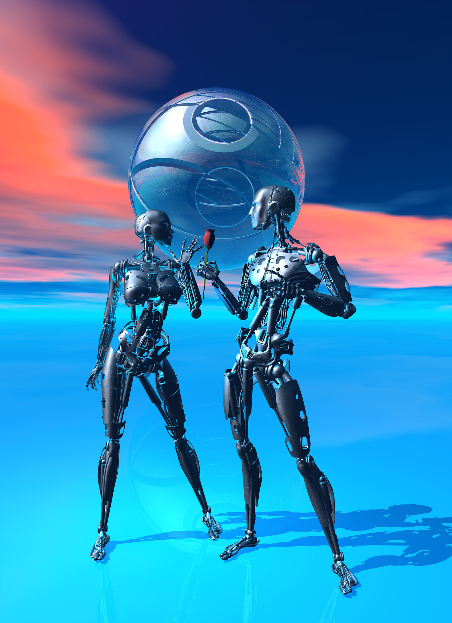 未来都市：科技与黑暗共存