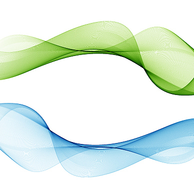 abstract wave background blue and green