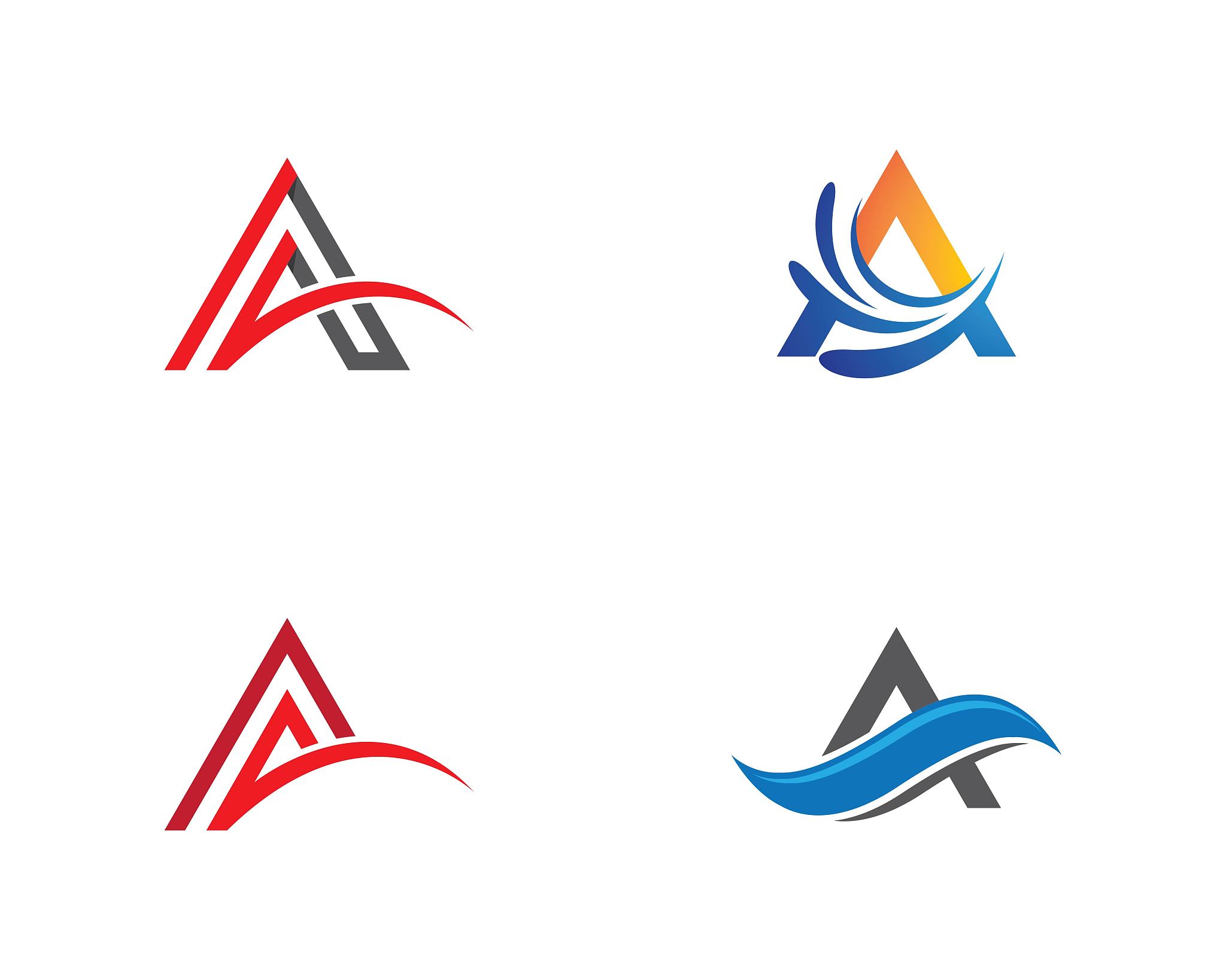 letter a symbol illustration