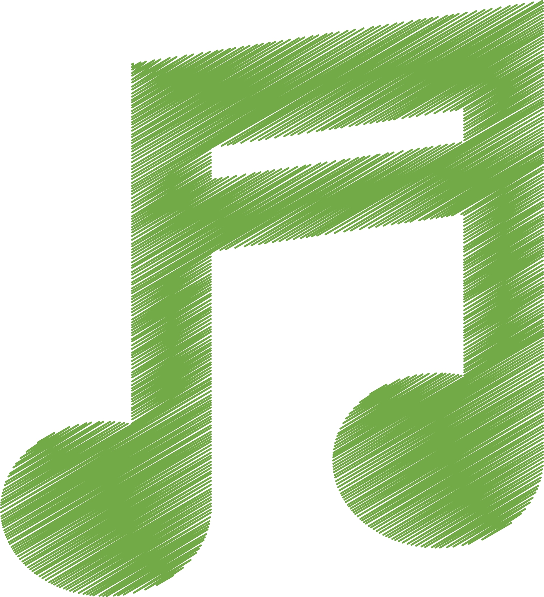music note isolated icon