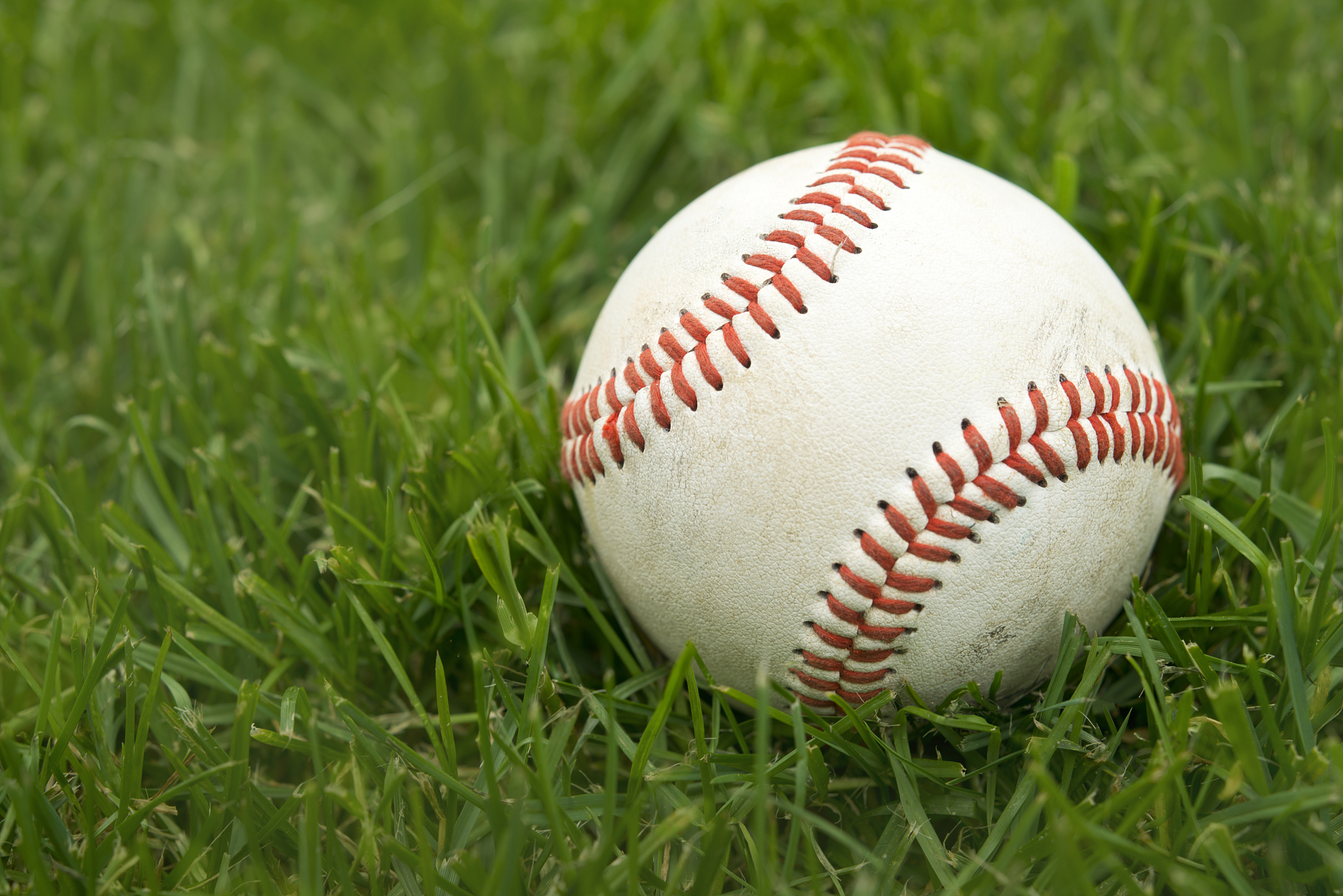 baseball on sports field