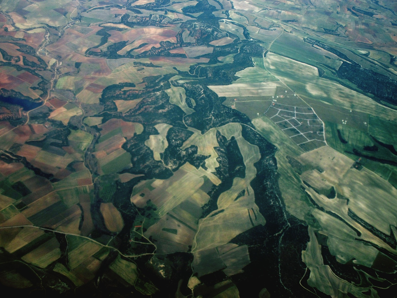 aerial view of landscape