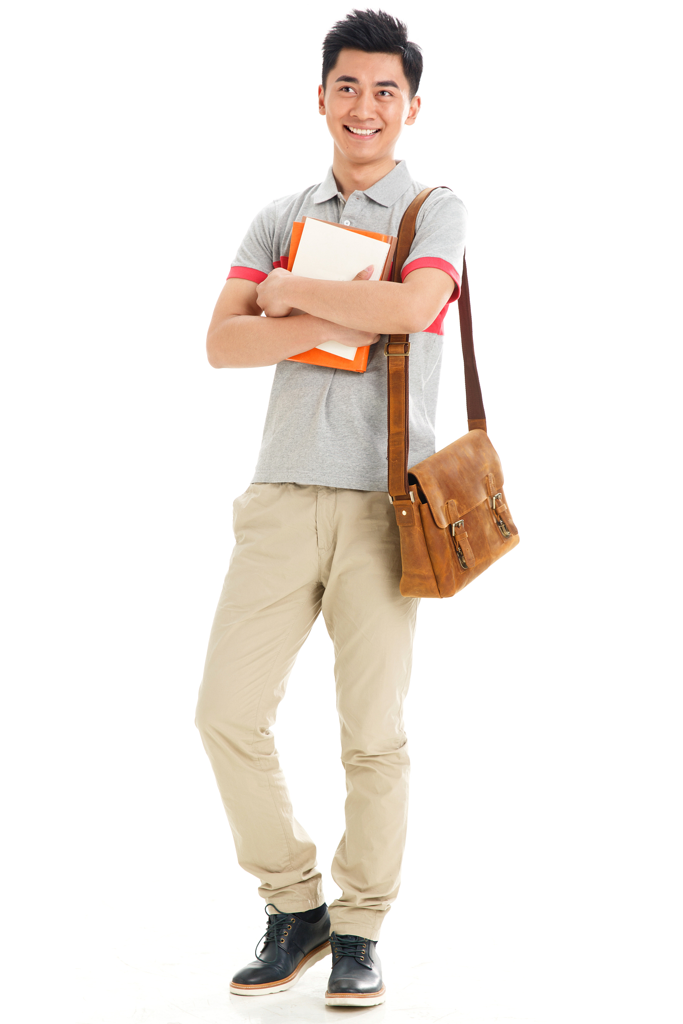一个年轻的大学男生