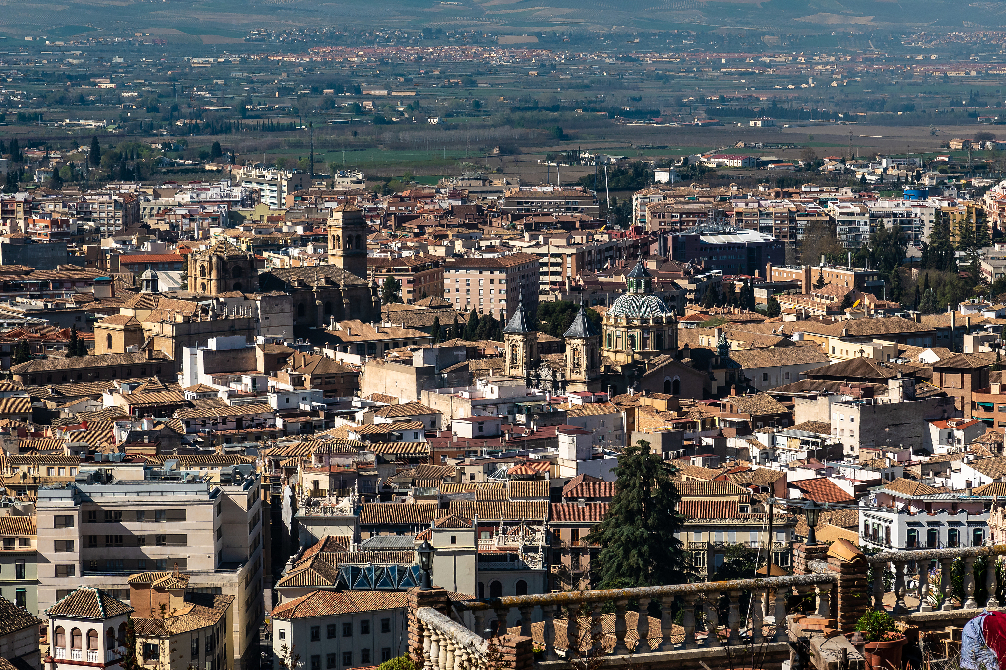 cityscape view of granada in andalusia, spain