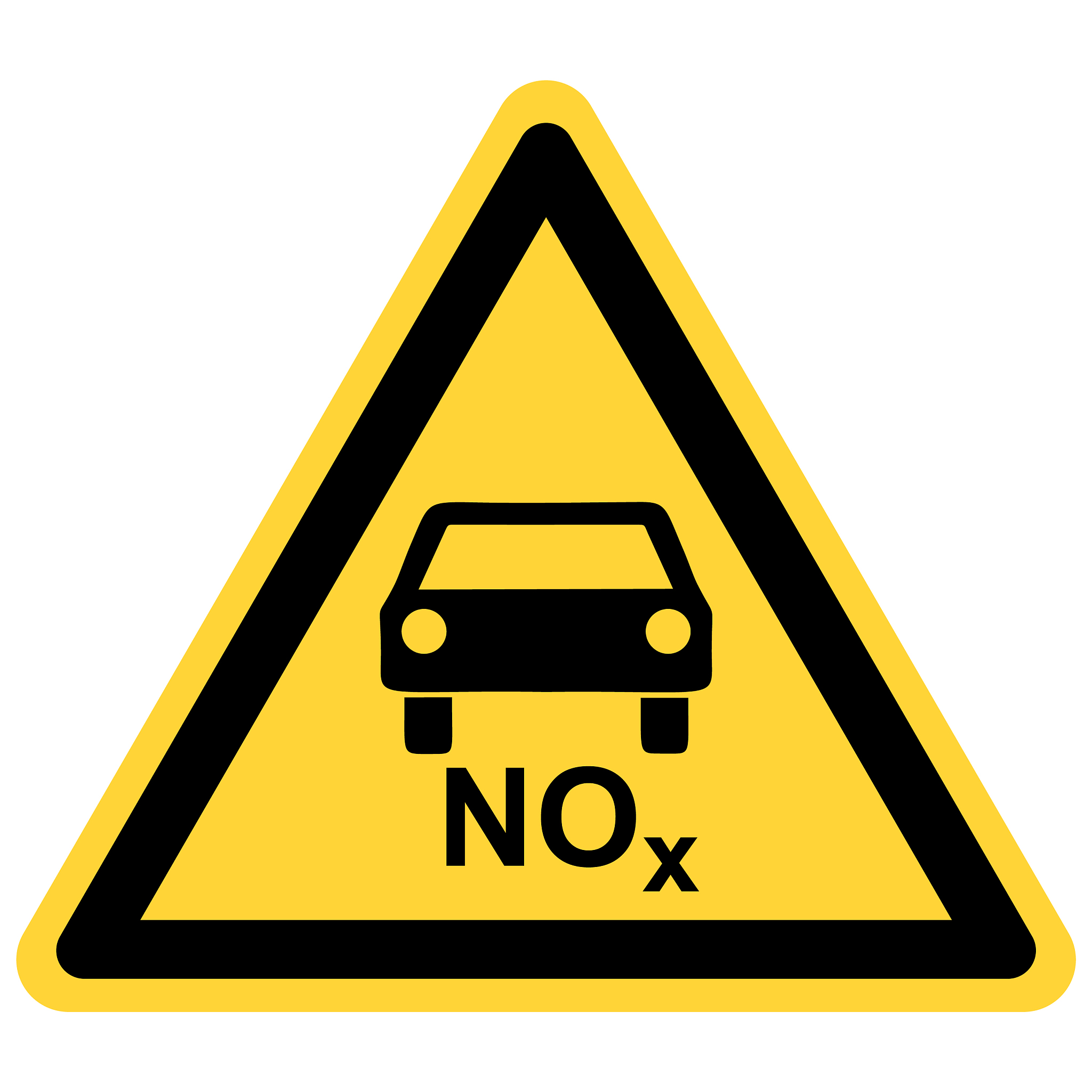 nox car and danger sign
