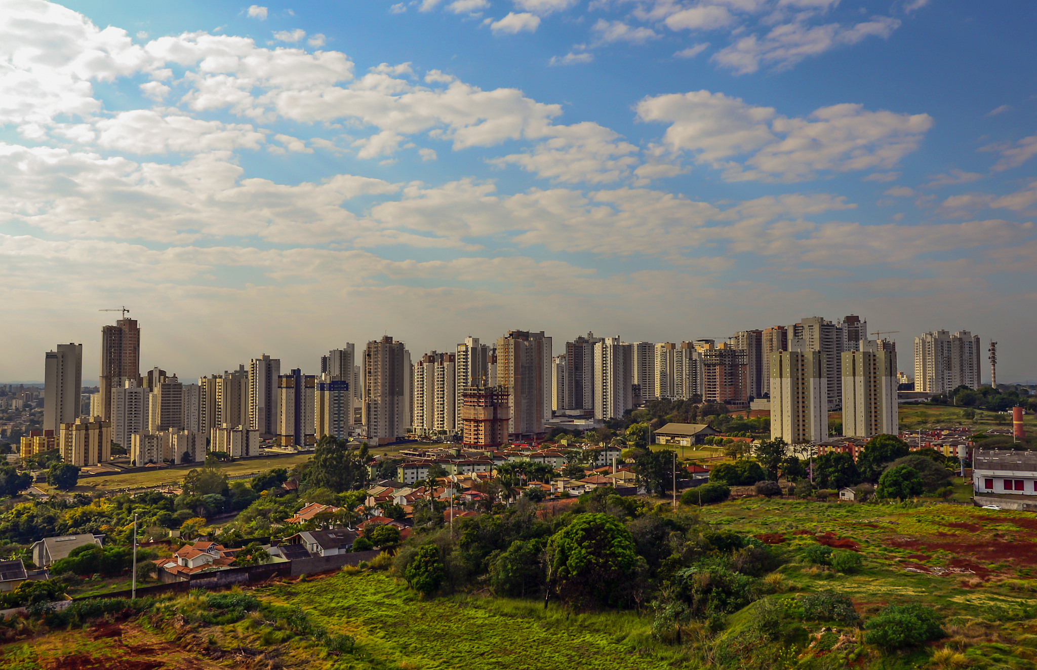 londrina city in brazil with its buildings and buildings with mo