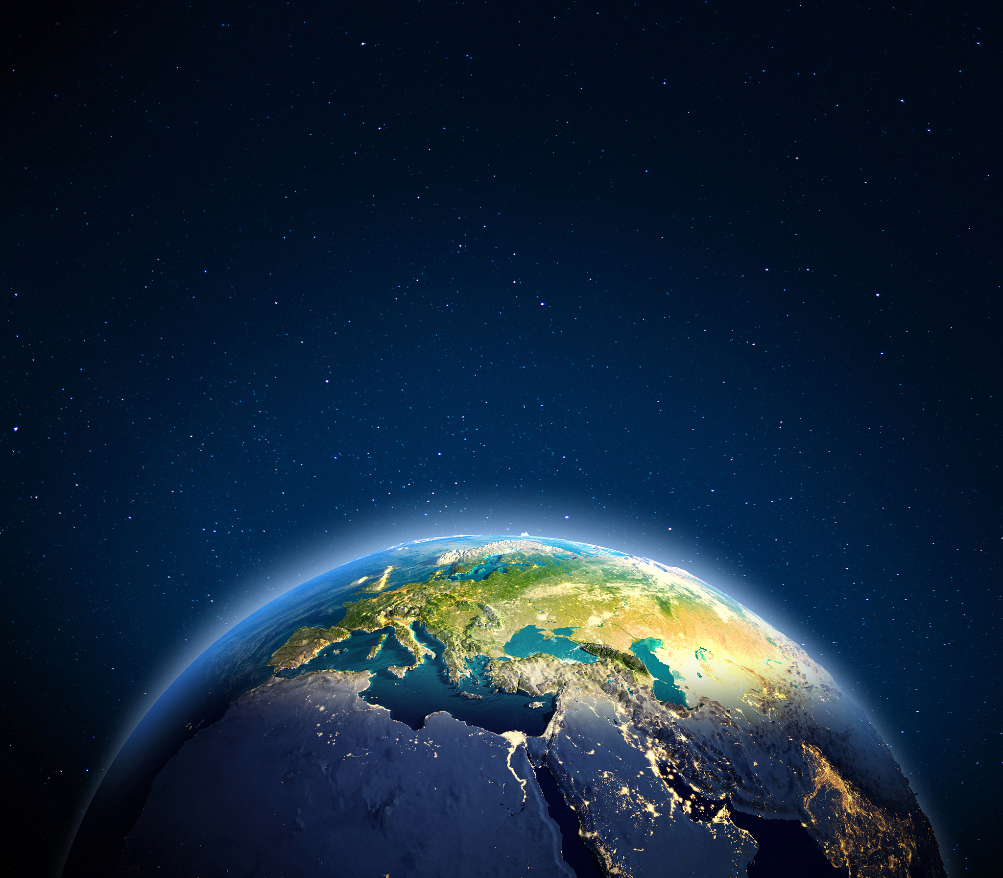 europe from space