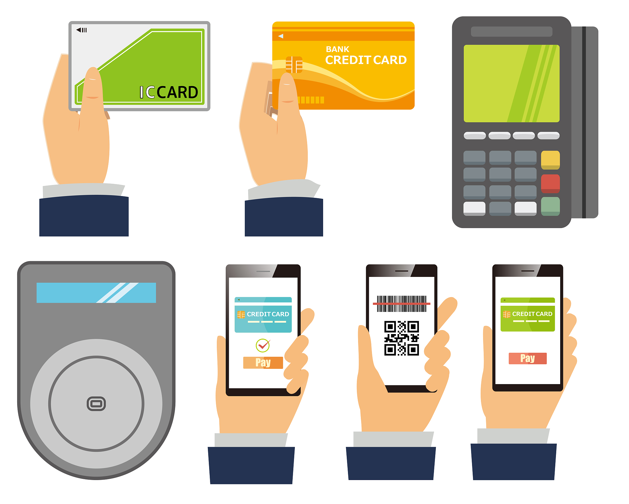 online payment. smartphone. vector illustration . electronic pay