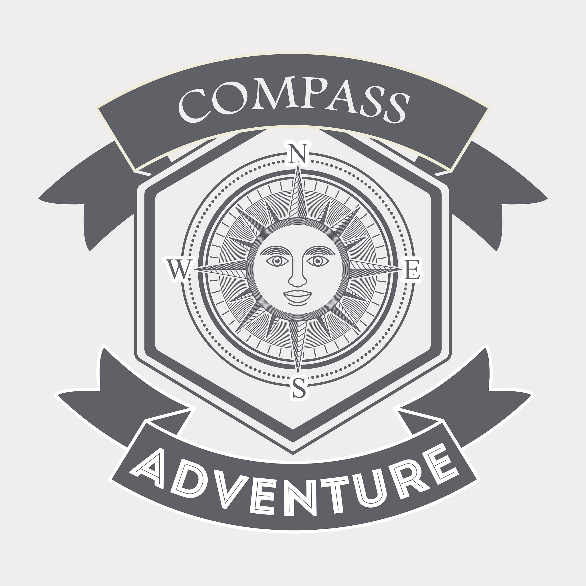 compass emblem design