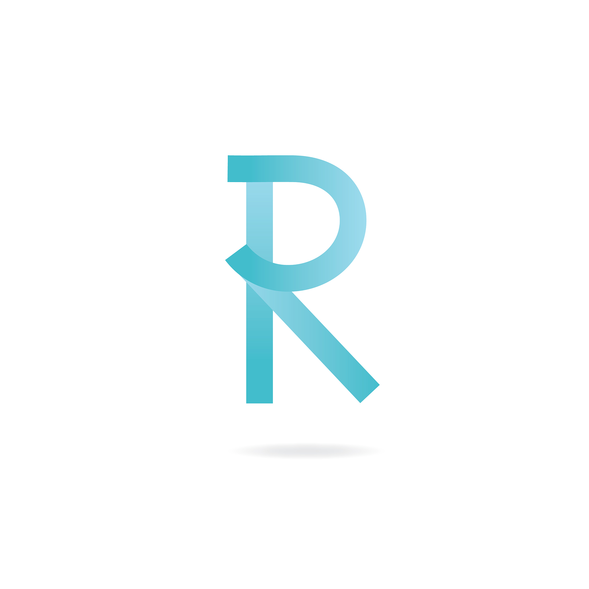letter r logo design template elements