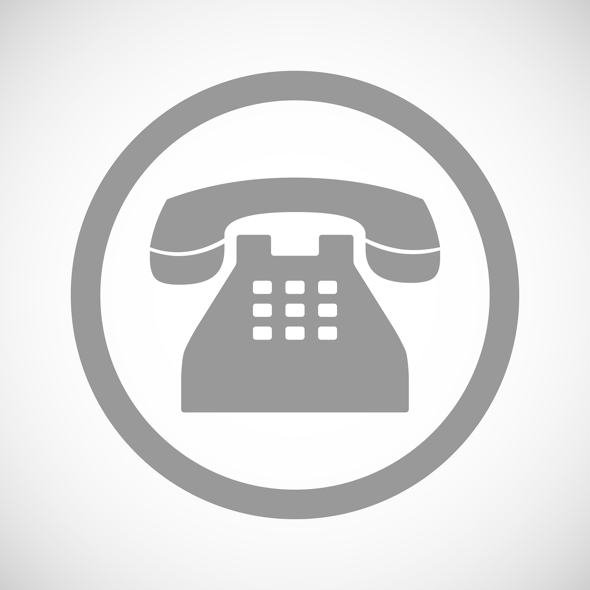 grey phone sign icon