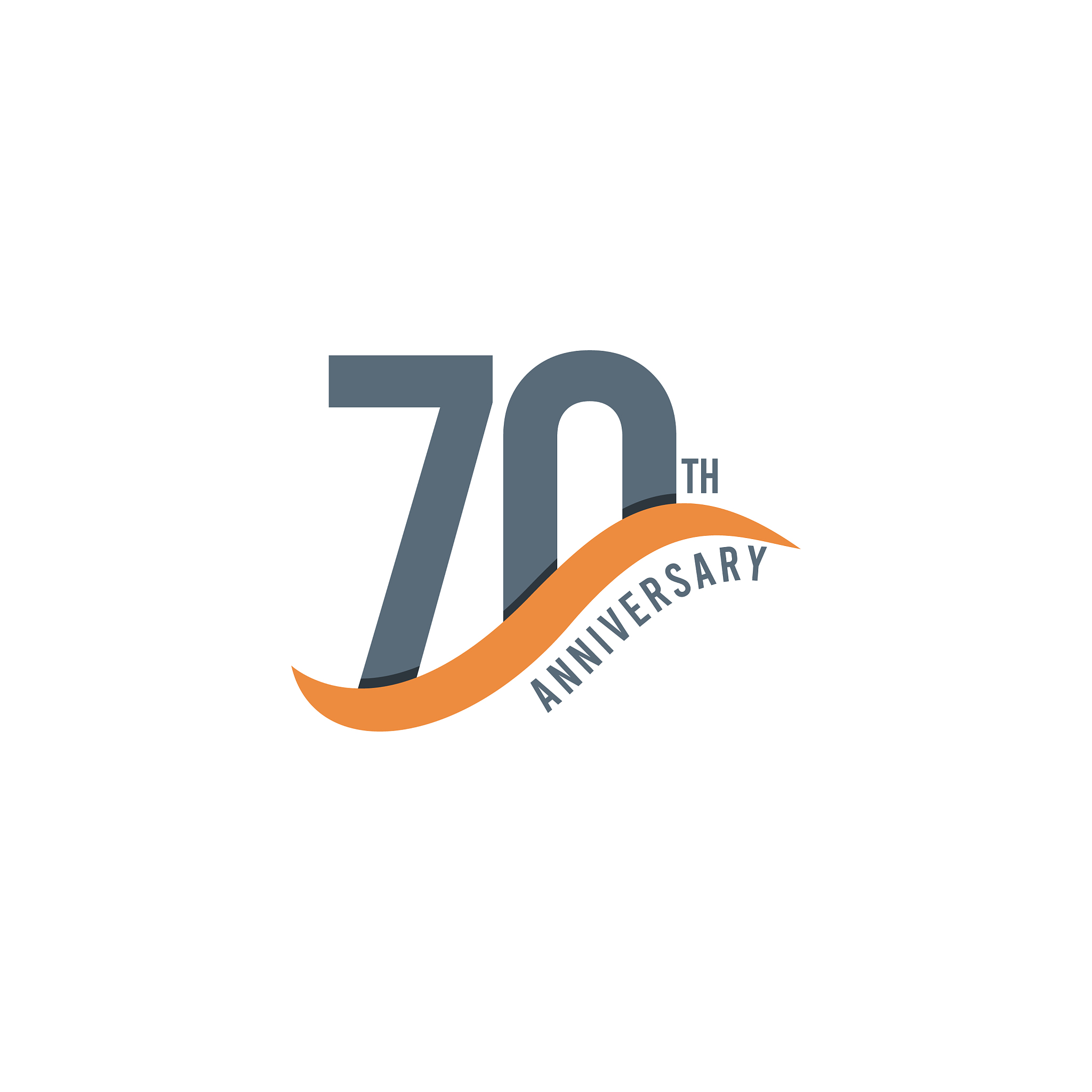 70 year anniversary template design