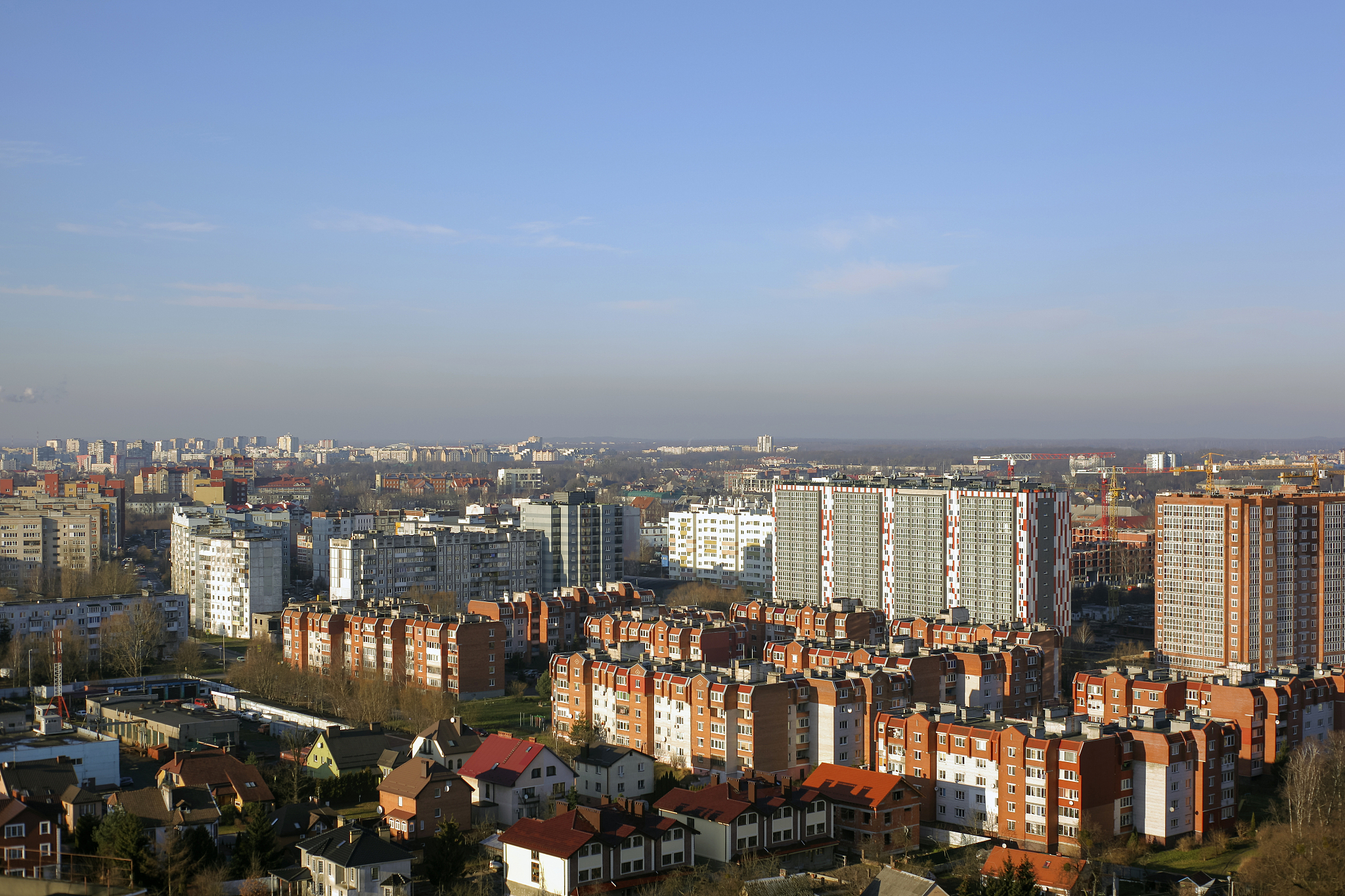 beautiful view of the city from a height