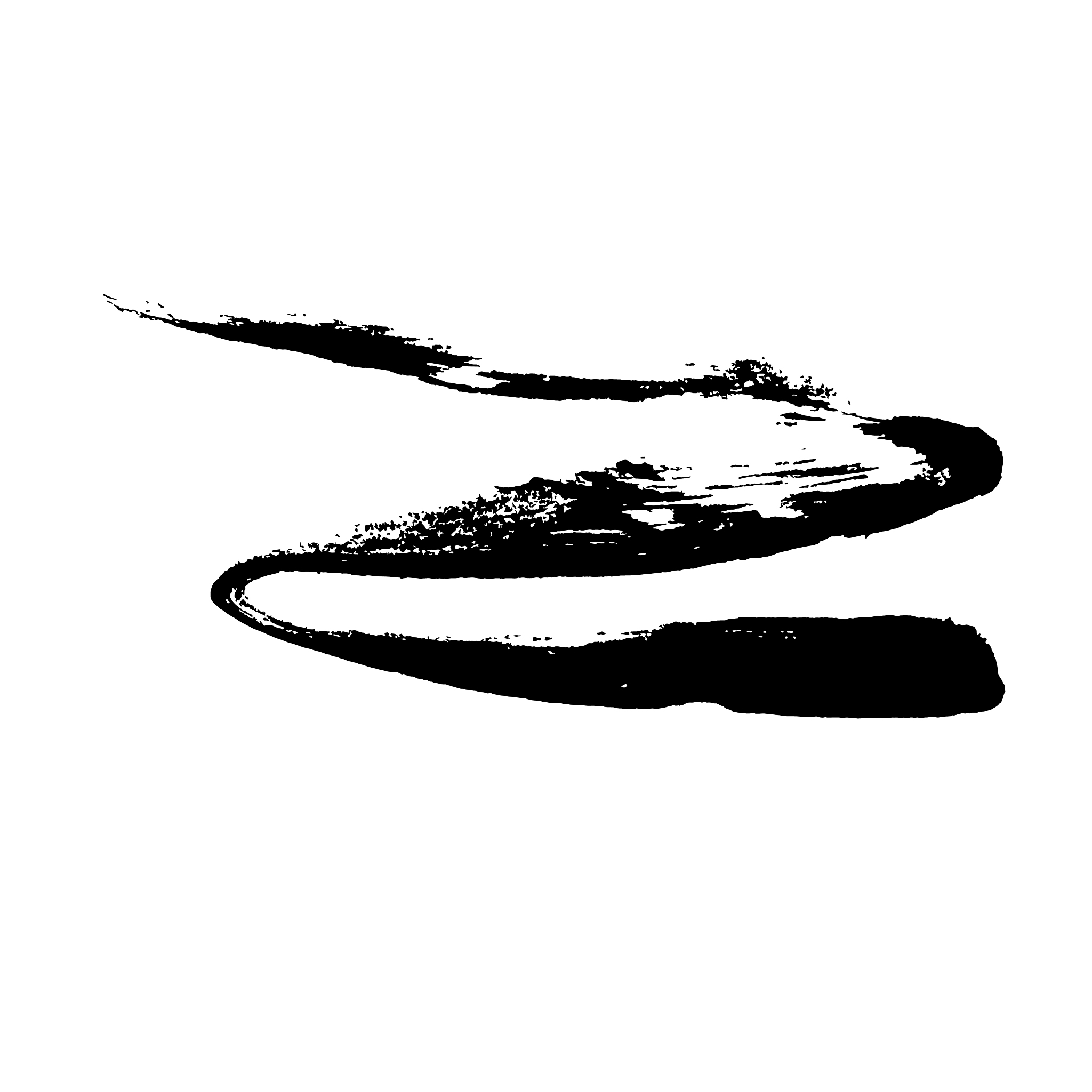 ink dry wave brush stroke