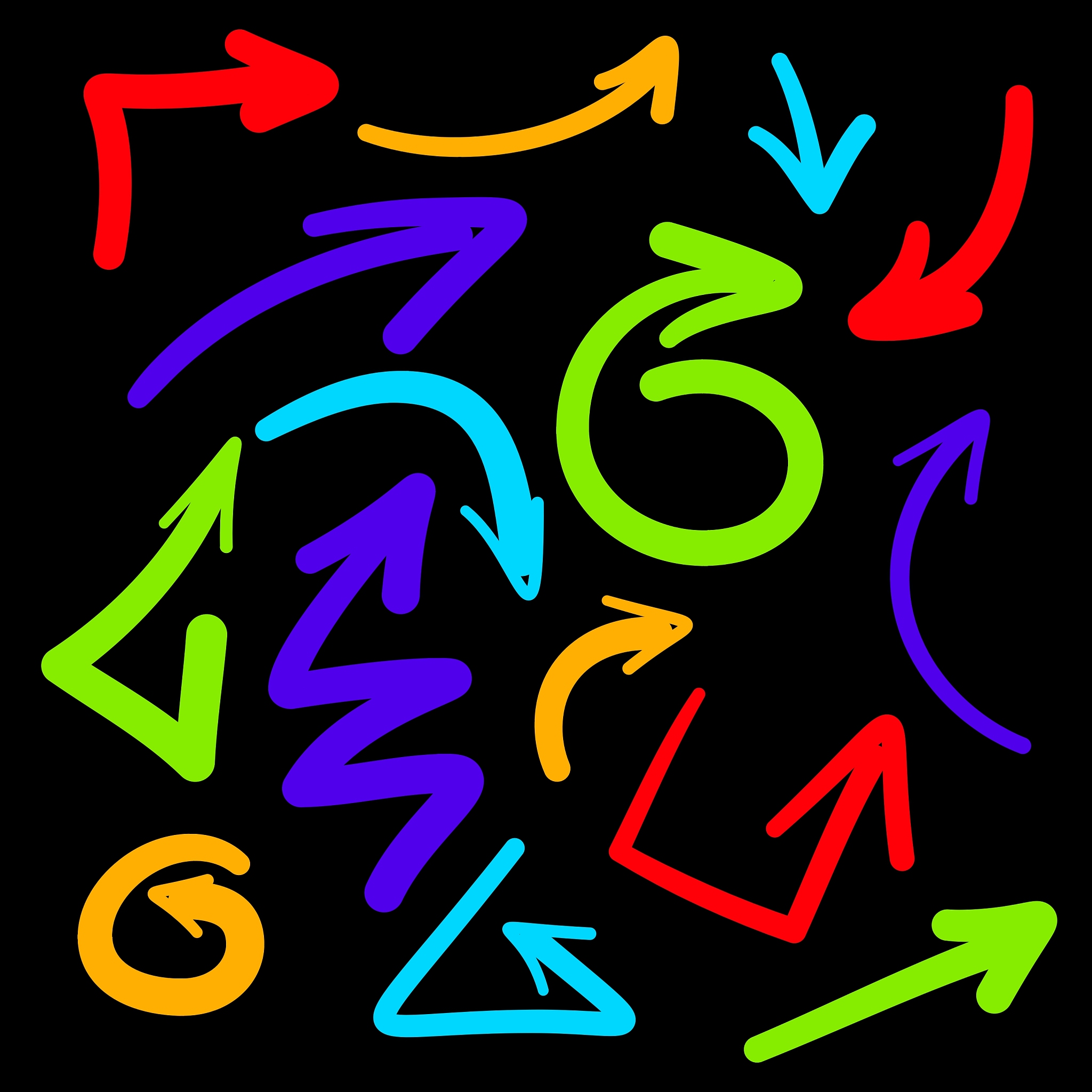 arrows sketch design template