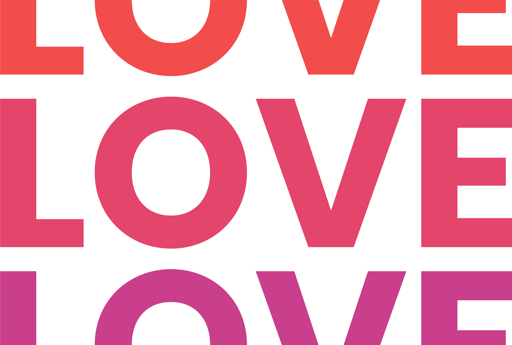 graphic design concept love word design element