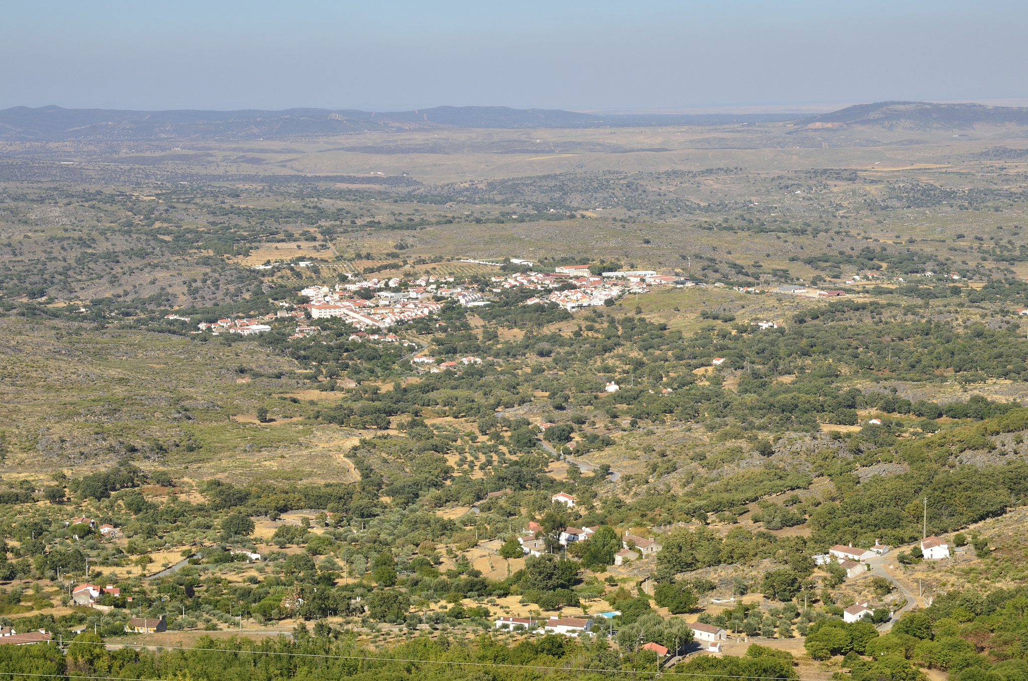 white town in natural park