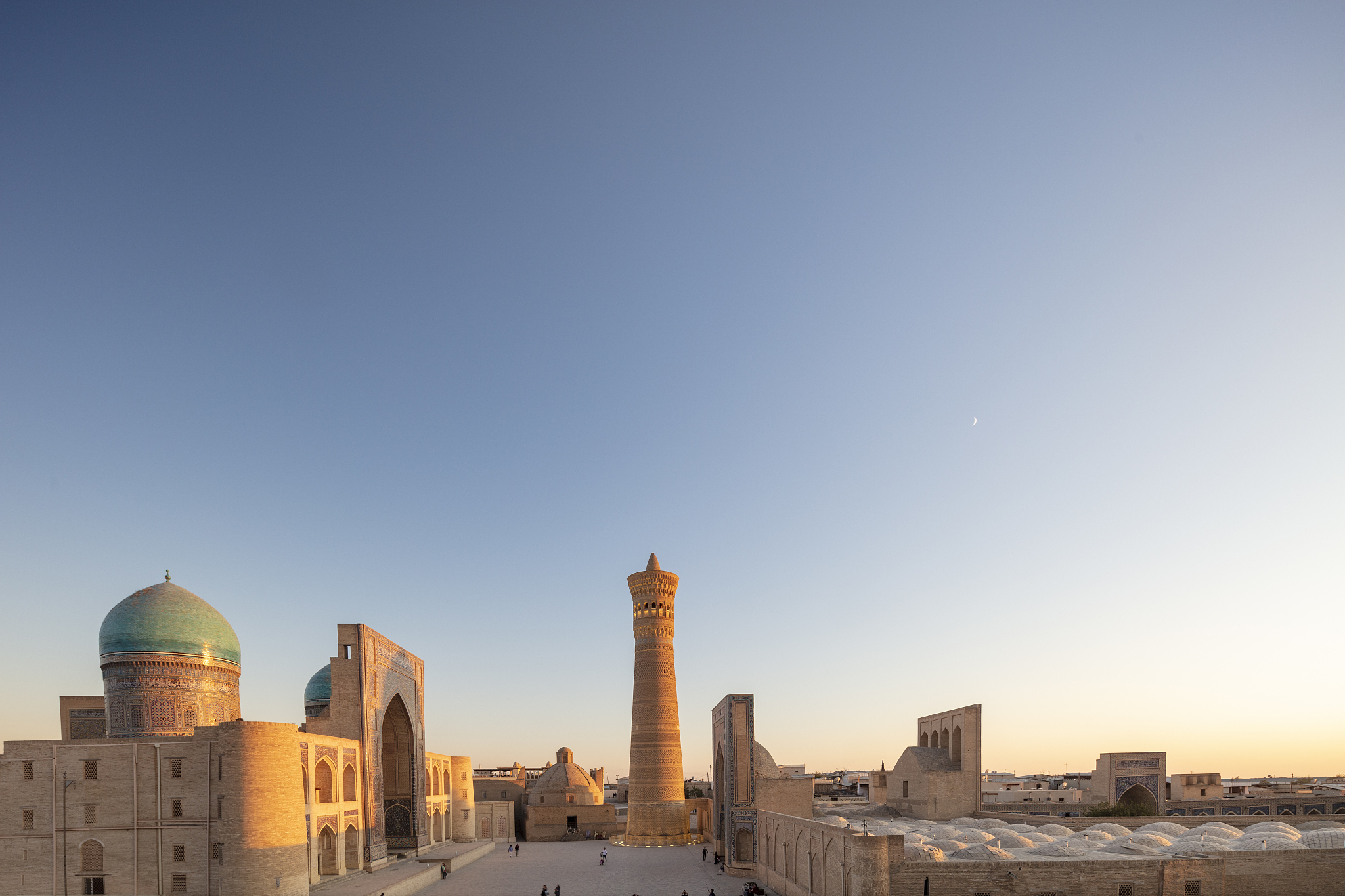 16th century miri-arab madrasah and kalyan minaret built by the 