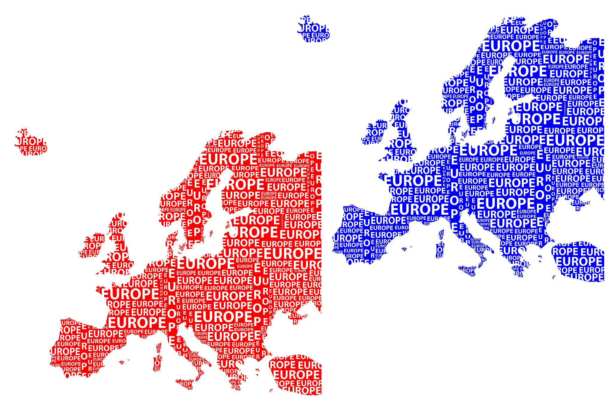map of continent europe