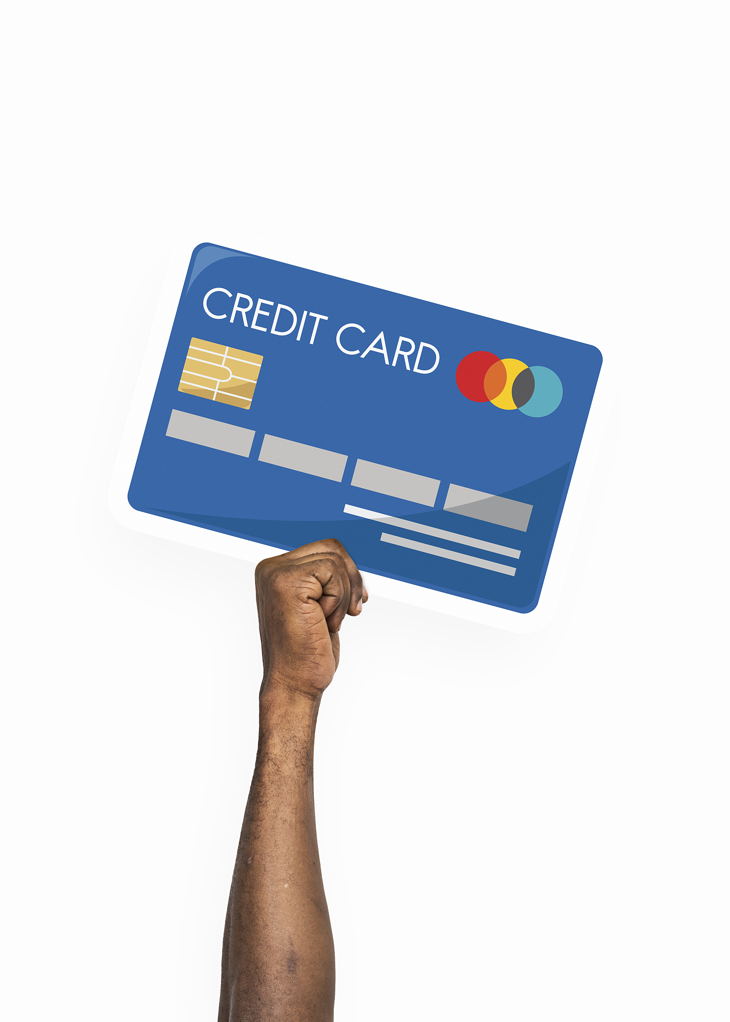 hand holding credit card clipart