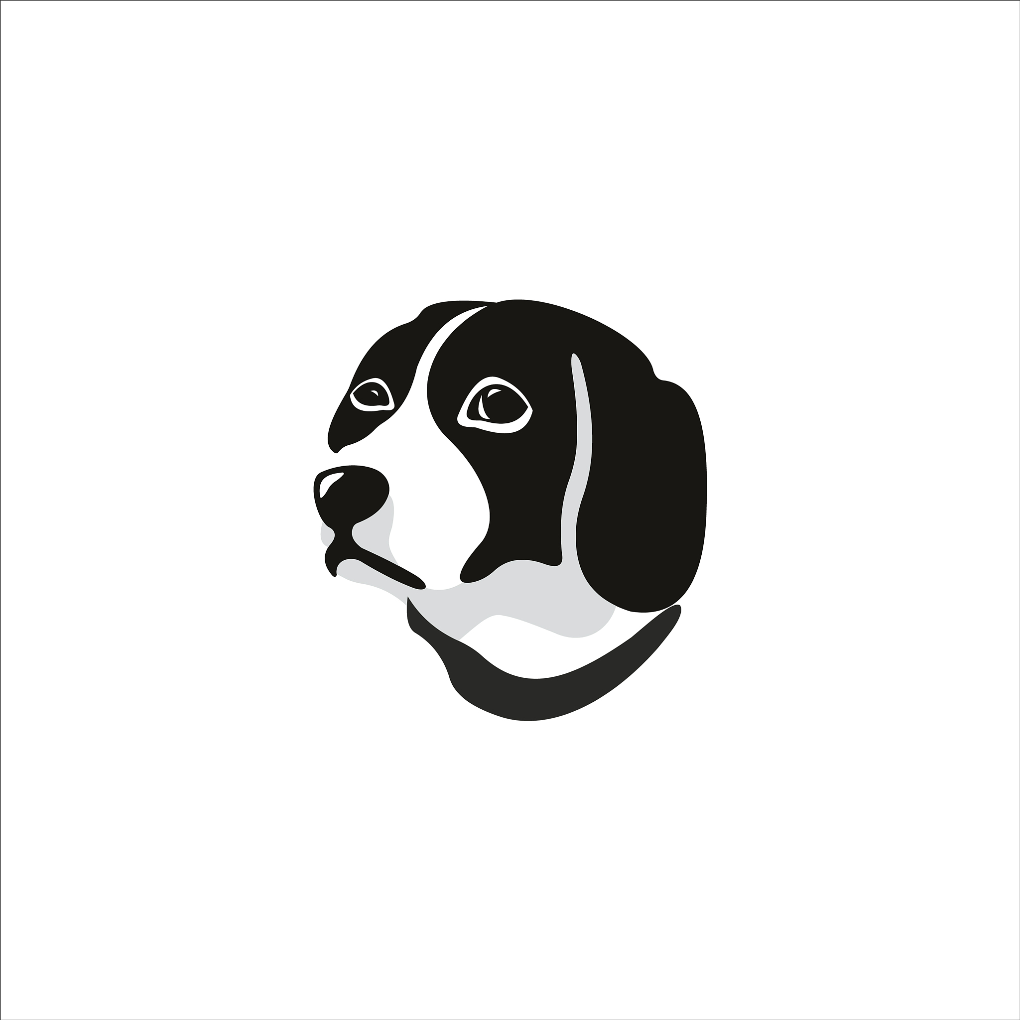 animal dog logo template