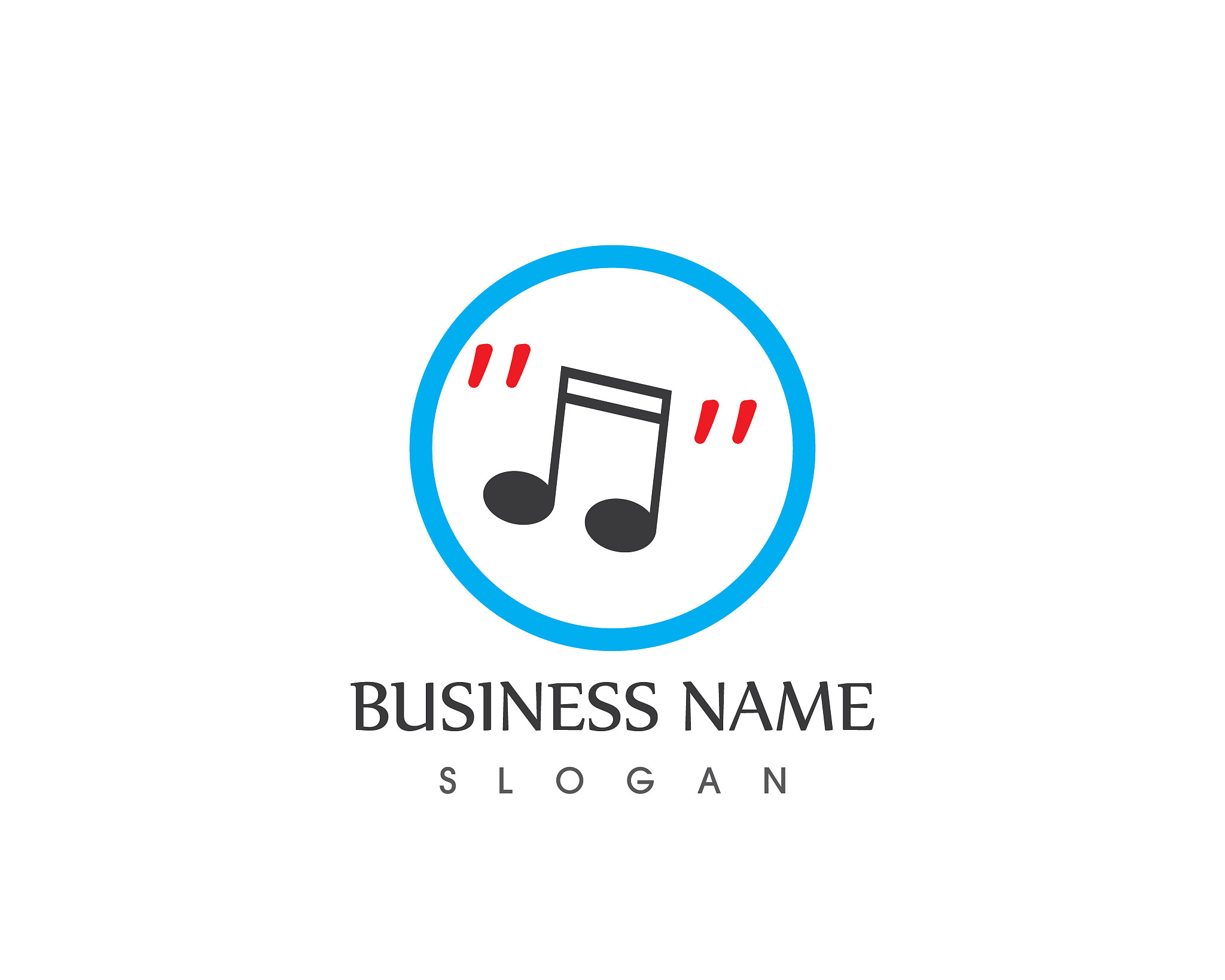 music note icon template