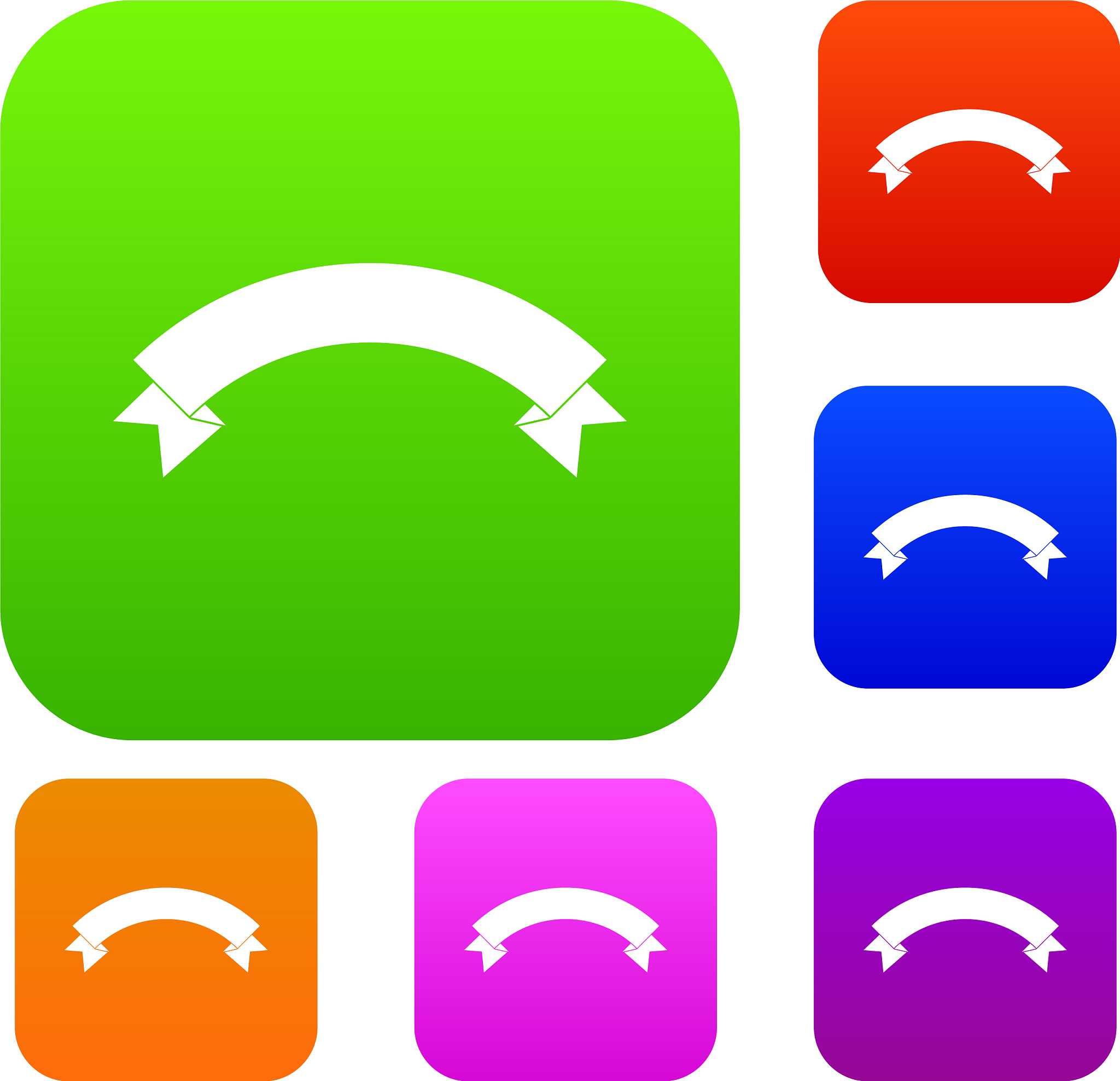 banner ribbon set collection