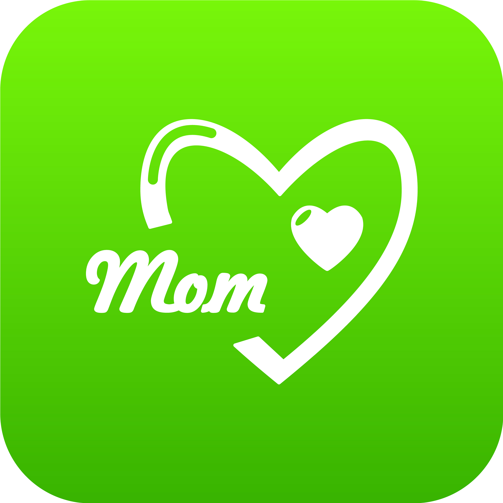 mother day icon green