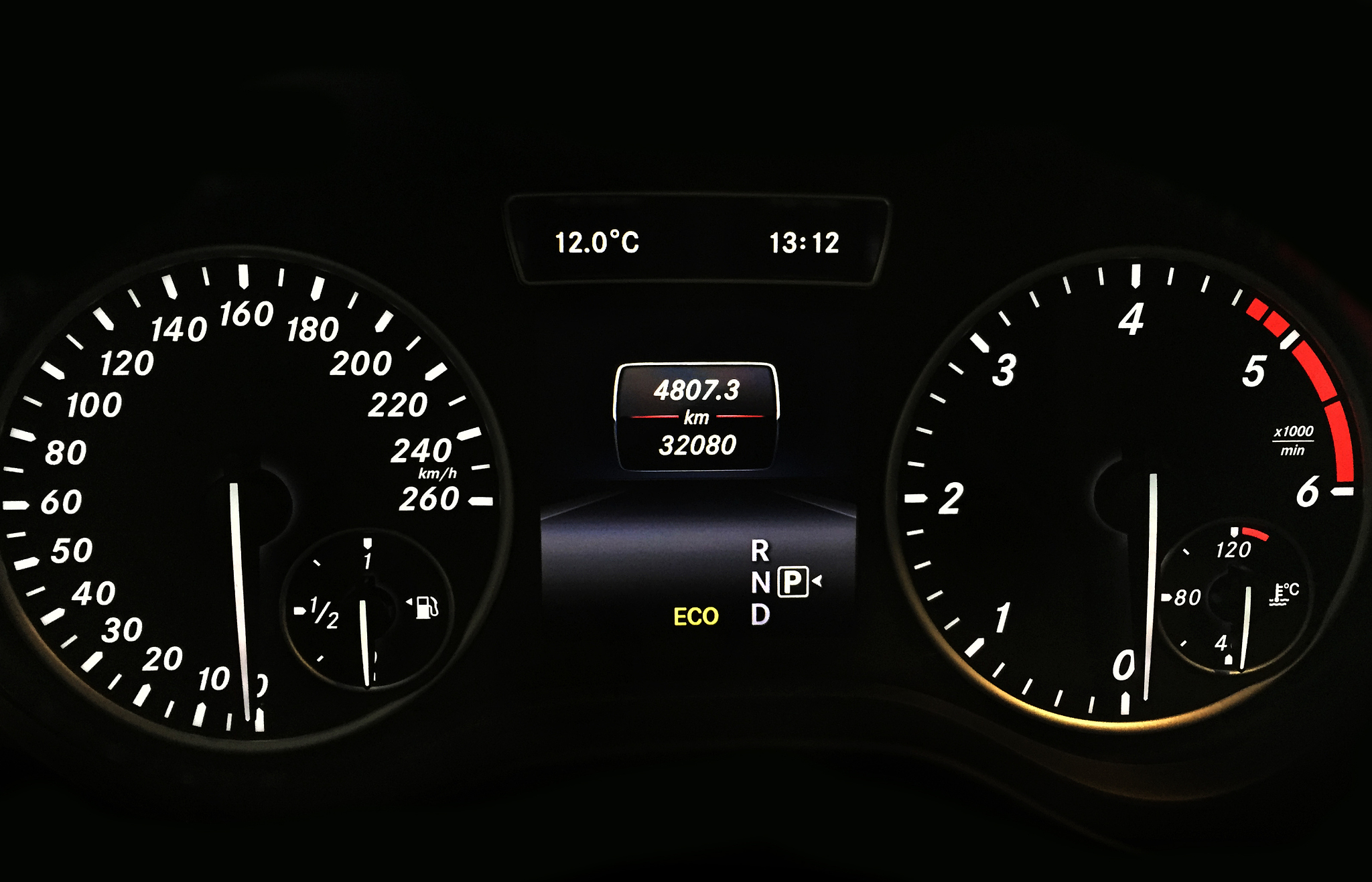 modern car dashboard