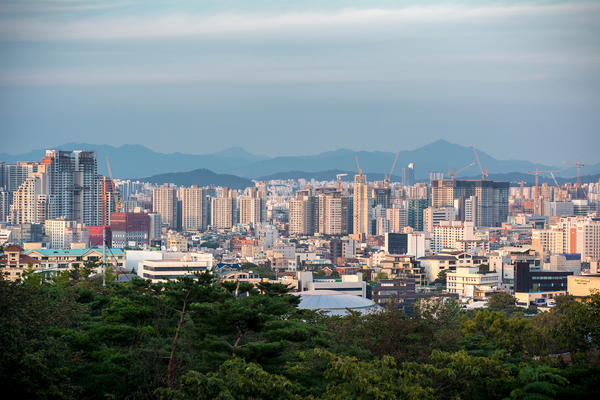 scenic view of cityscape against sky