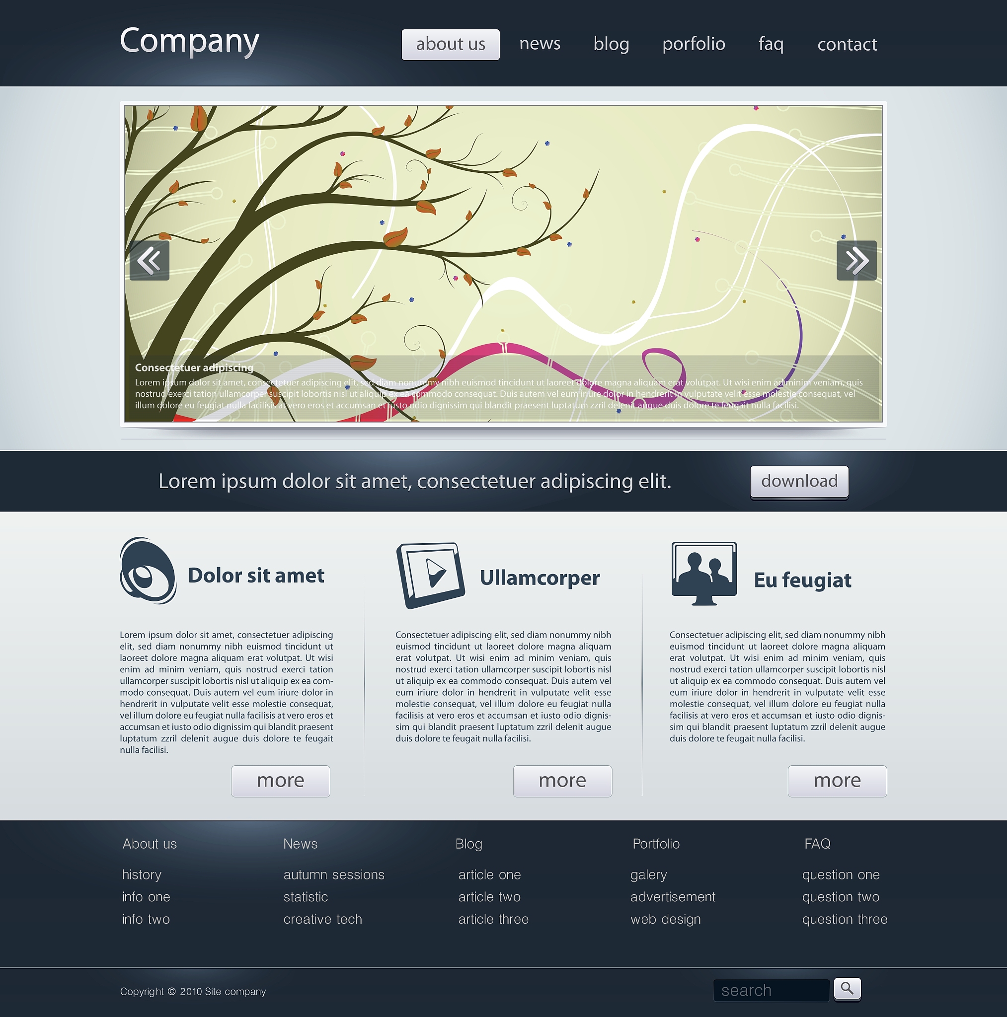 website design template