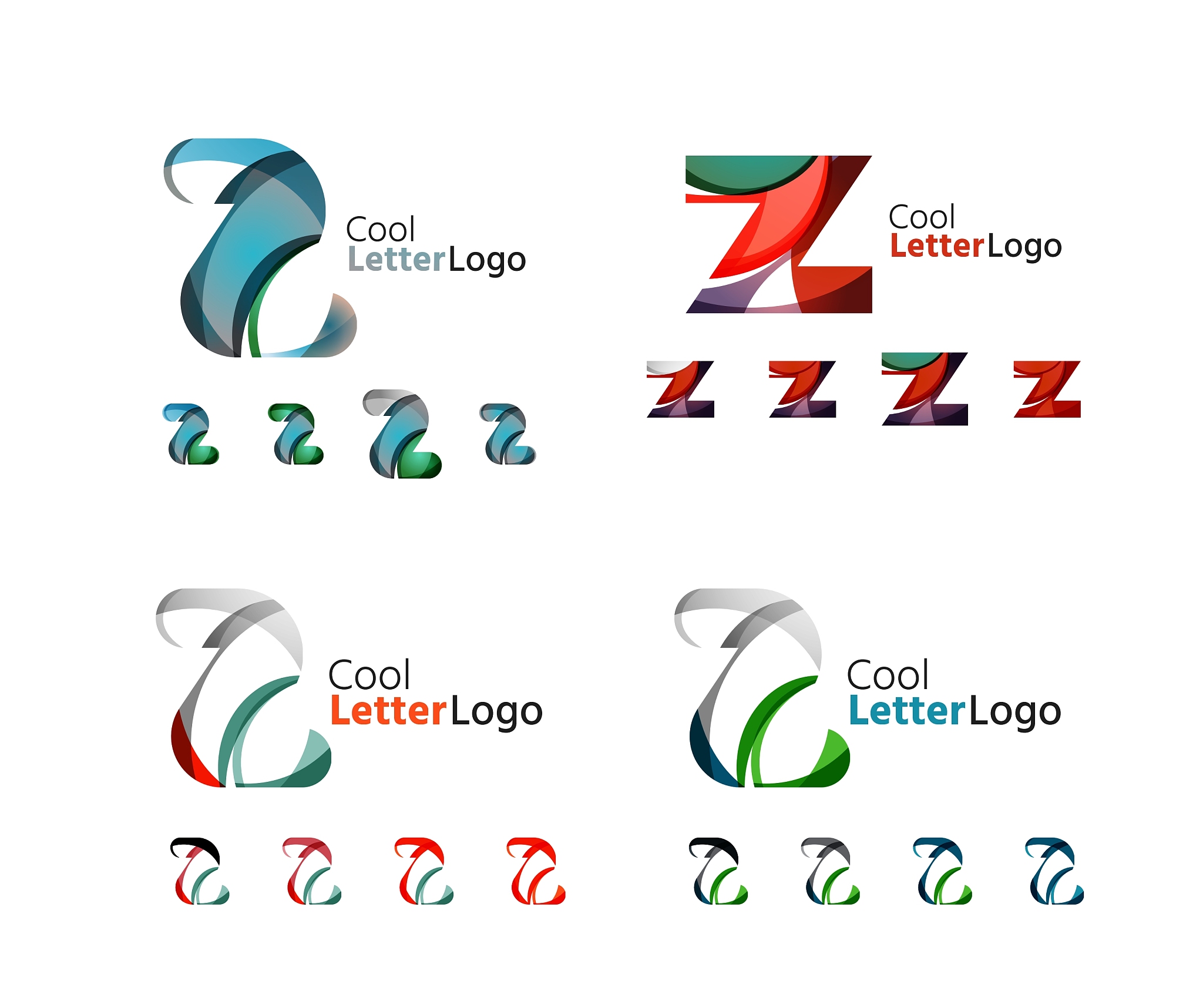letter business emblem collection