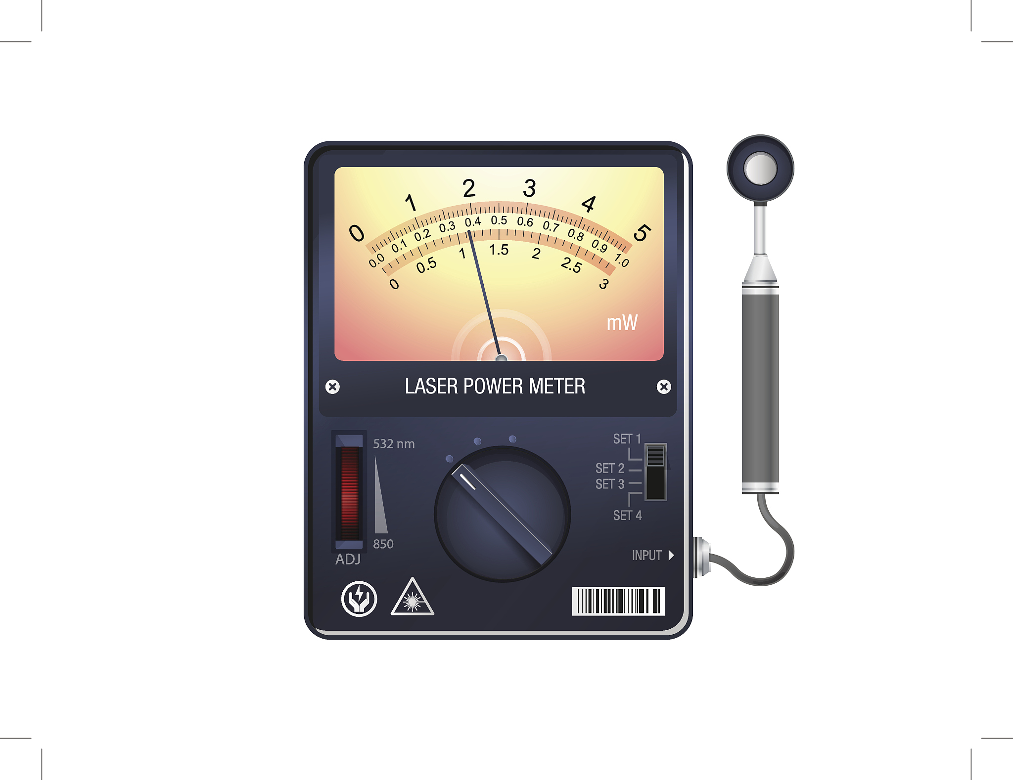 analog laser power meter